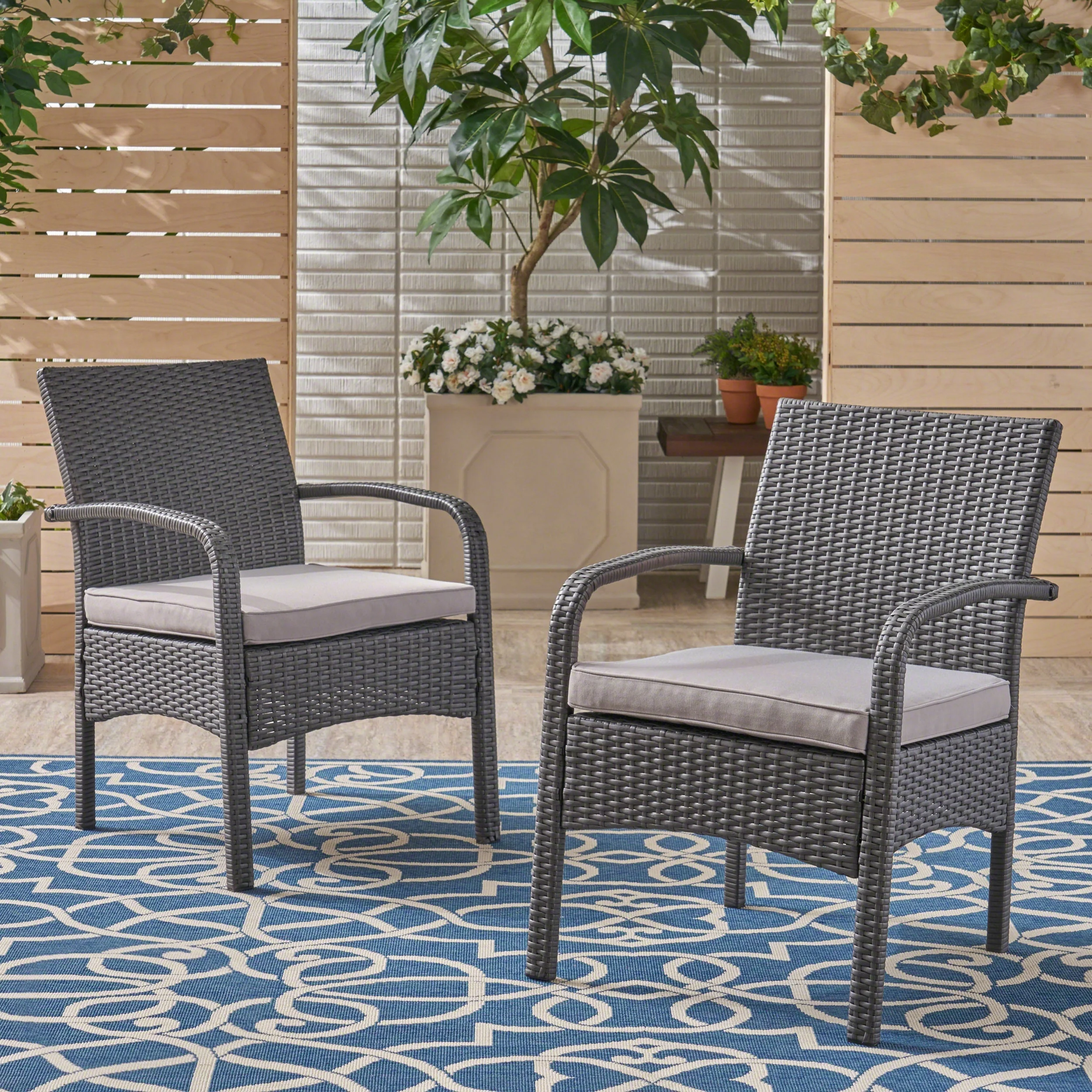 Tropical Cabana-Inspired Outdoor Club Chairs - Image 3