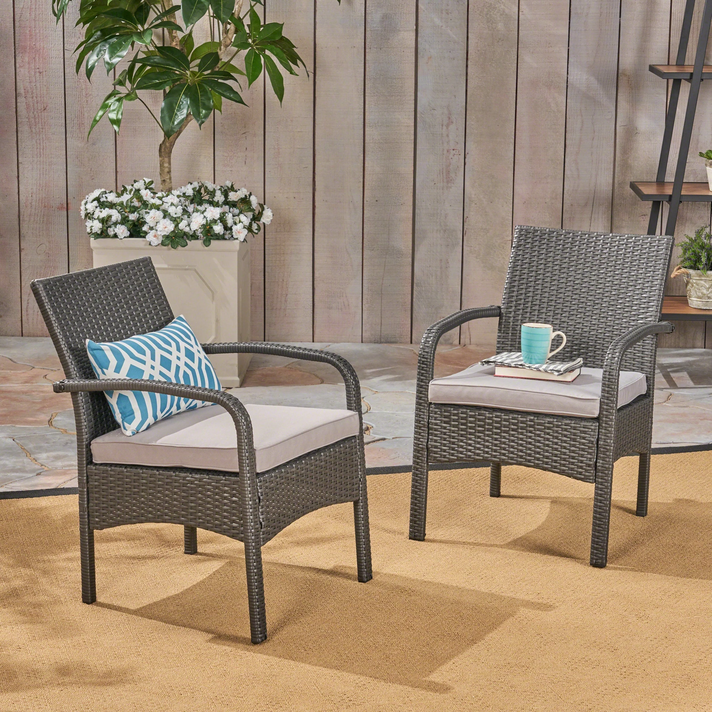 Tropical Cabana-Inspired Outdoor Club Chairs - Image 4