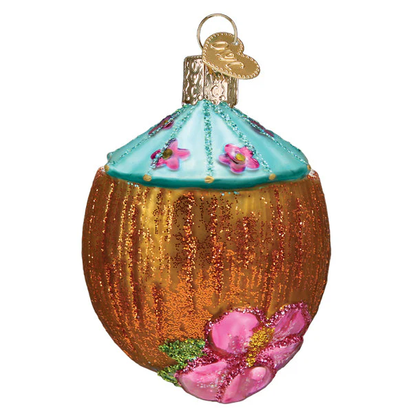 Tropical Coconut Drink Ornament - Image 5