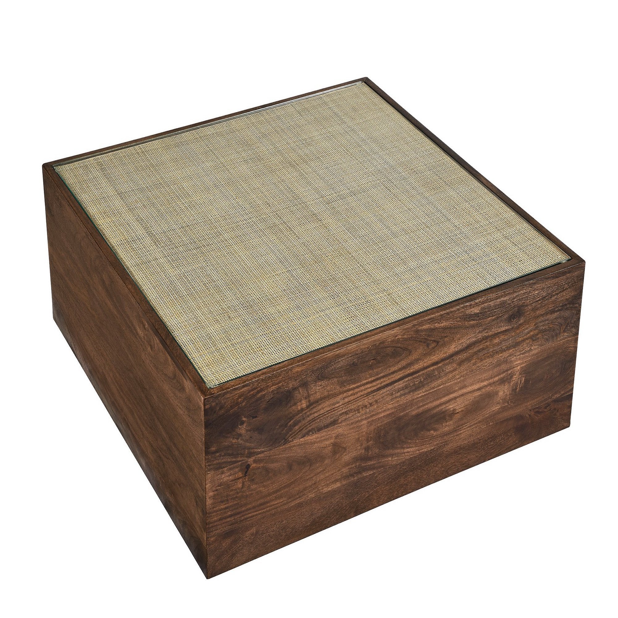Truett Square Wood Rattan Coffee Table by Modway - Image 5
