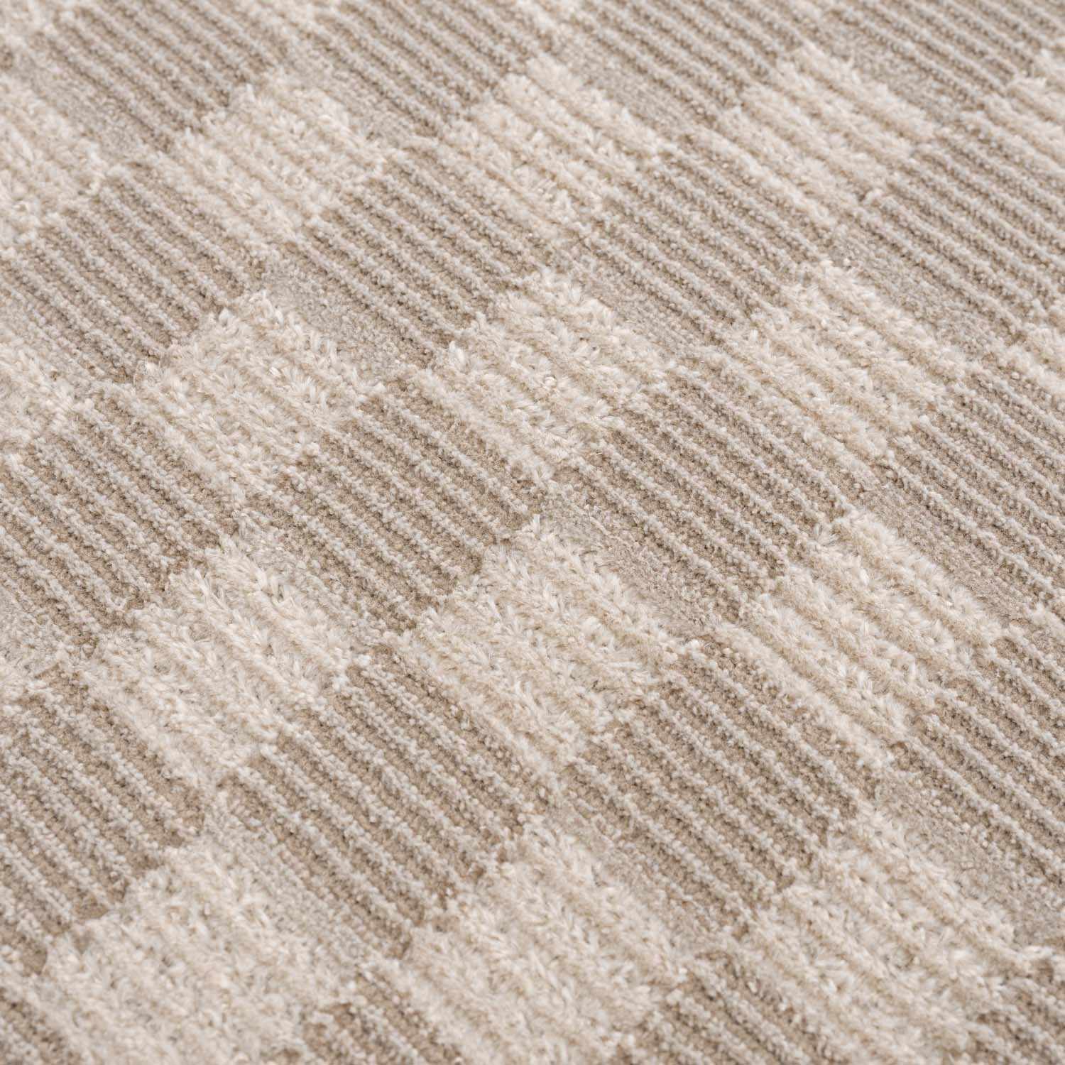 Truls 3D Checkered Washable Rug -  Biscotti - Image 12
