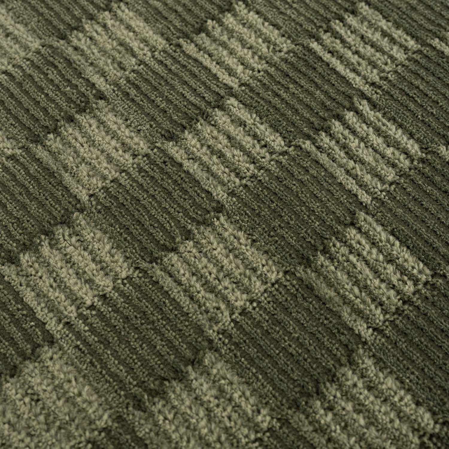 Truls 3D Checkered Washable Rug - Green - Image 13
