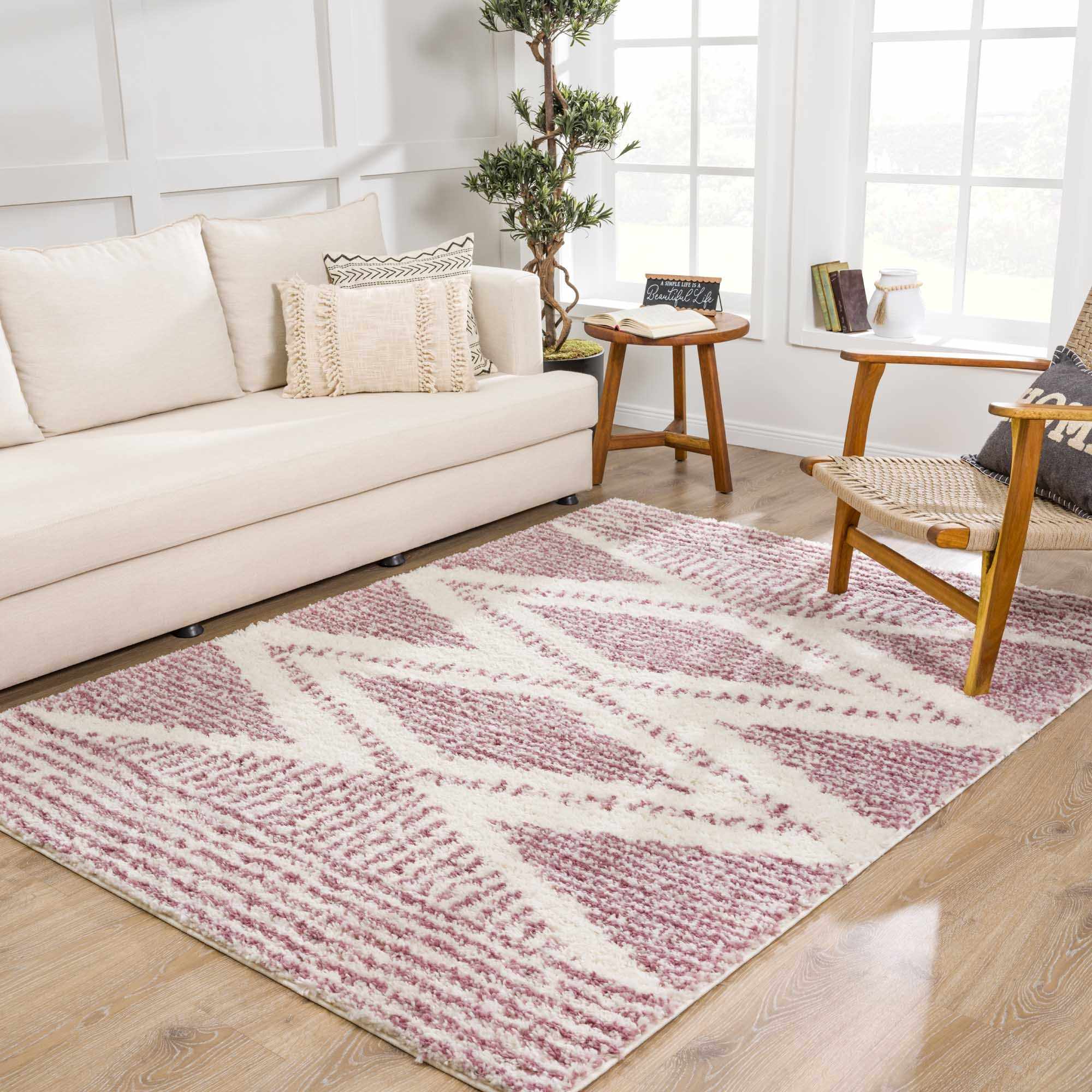 Trunding Plush  in Pink Area Rug - Clearance - Image 2