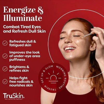 TruSkin Caffeine Facial Serum with Matcha Green Tea and Ginseng 1 fl oz - New - Image 5