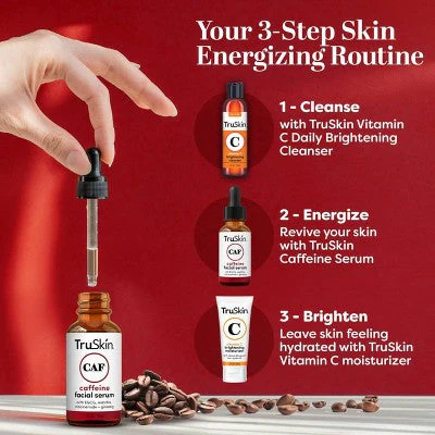 TruSkin Caffeine Facial Serum with Matcha Green Tea and Ginseng 1 fl oz - New - Image 6