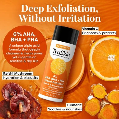 TruSkin Liquid Exfoliant with Vitamin C 4.2 fl oz - New - Image 4
