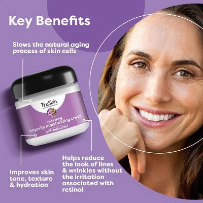 TruSkin Renewing Longevity Face and Neck Cream 2 fl oz - New - Image 5