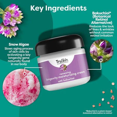 TruSkin Renewing Longevity Face and Neck Cream 2 fl oz - New - Image 6
