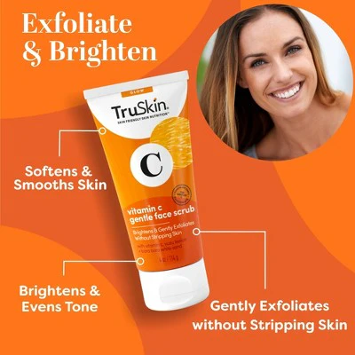 TruSkin Vitamin C Brightening Gentle Face Scrub 4oz - Image 3