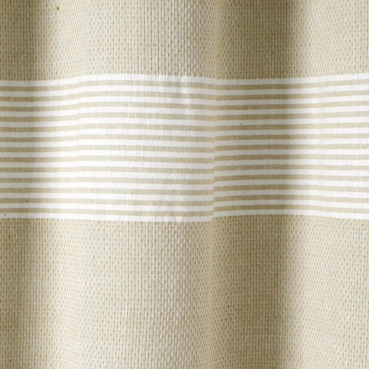 Tucker Stripe Yarn Dyed Knotted Tassel Shower Curtain - Image 17