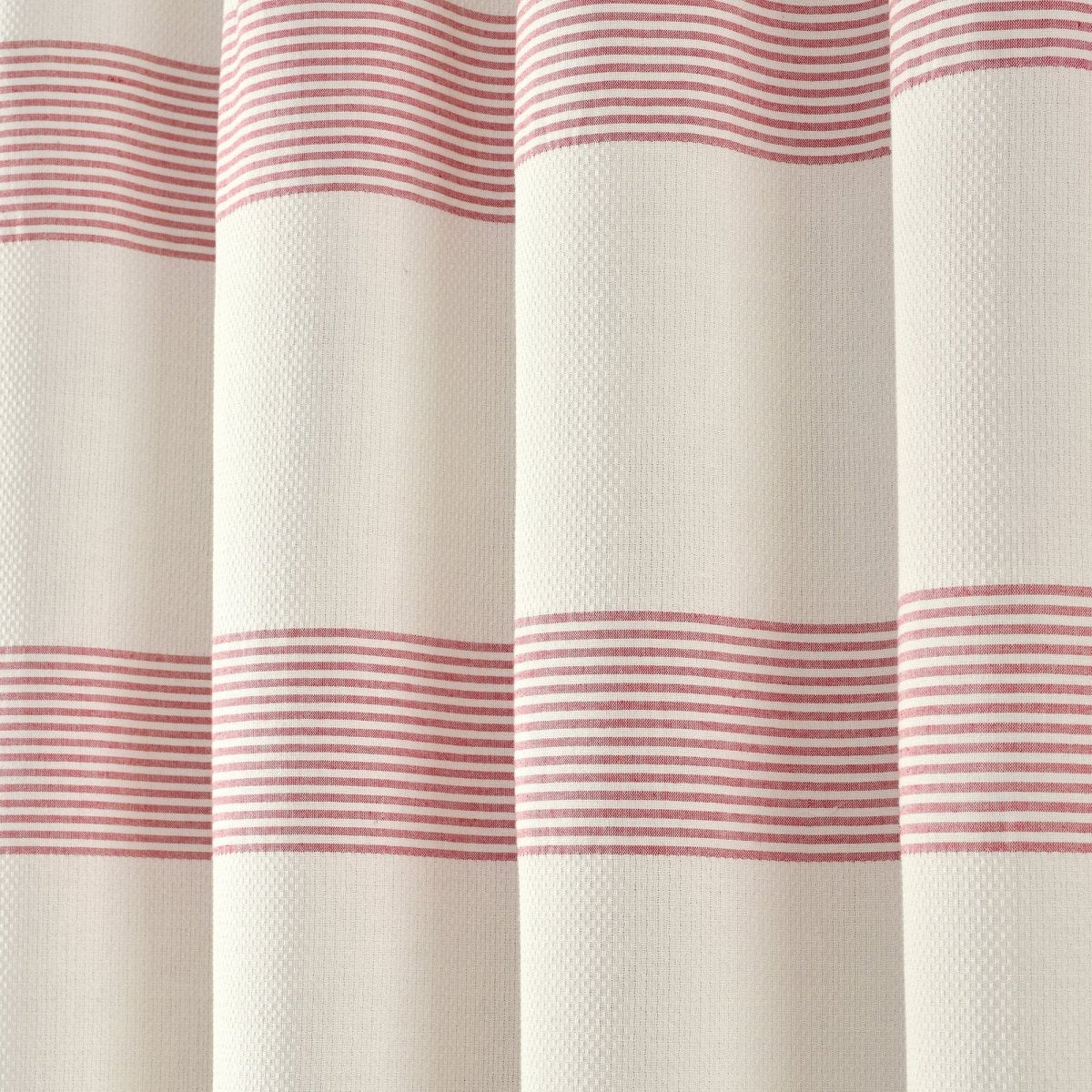 Tucker Stripe Yarn Dyed Knotted Tassel Shower Curtain - Image 19