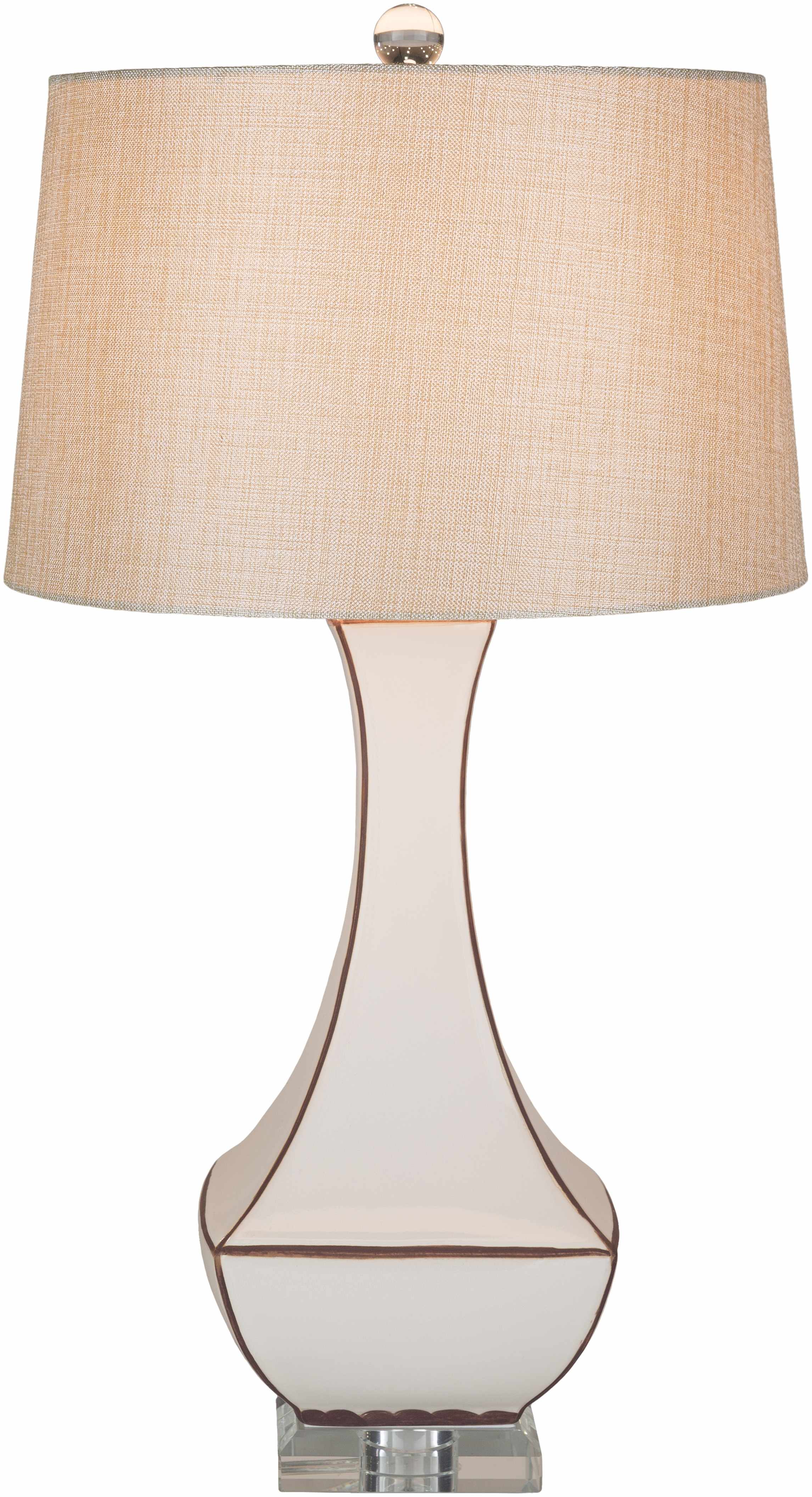 Tuka Tan Ceramic Table Lamp - Image 20