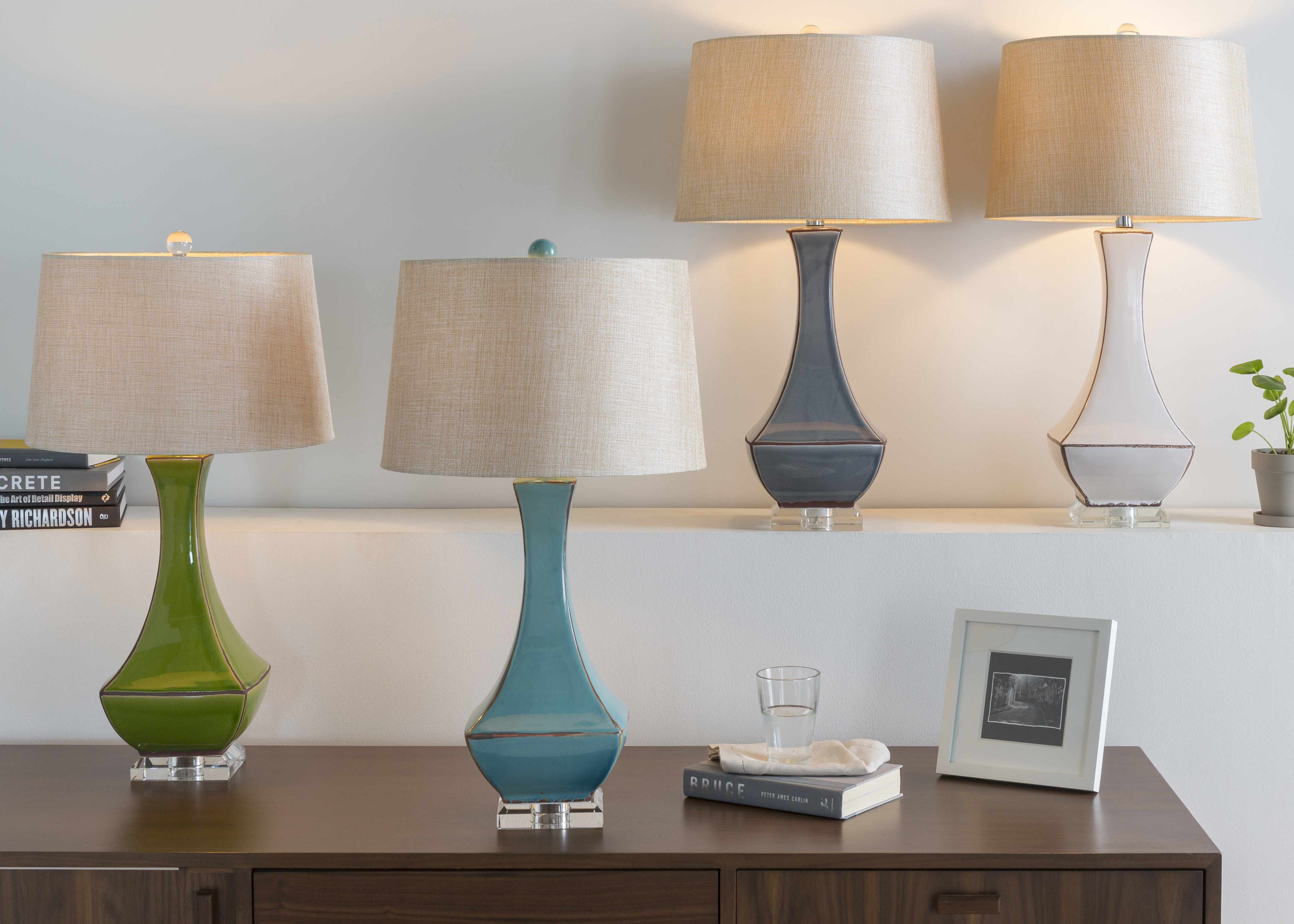 Tuka Tan Ceramic Table Lamp - Image 3