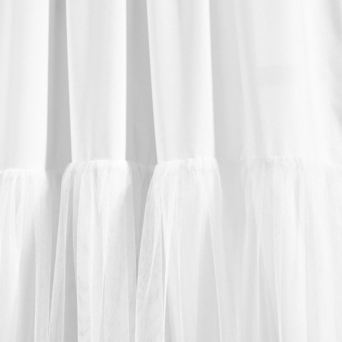 Tulle Skirt Solid Window Curtain Panel Set - Image 10