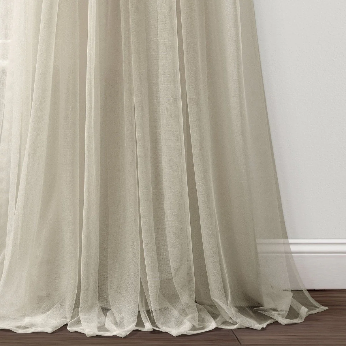 Tulle Skirt Solid Window Curtain Panel Set - Image 13