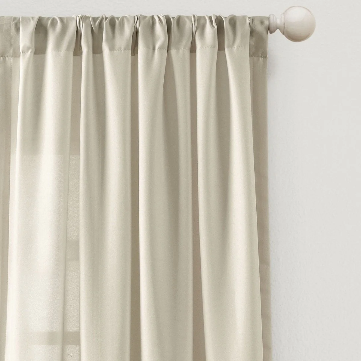 Tulle Skirt Solid Window Curtain Panel Set - Image 5