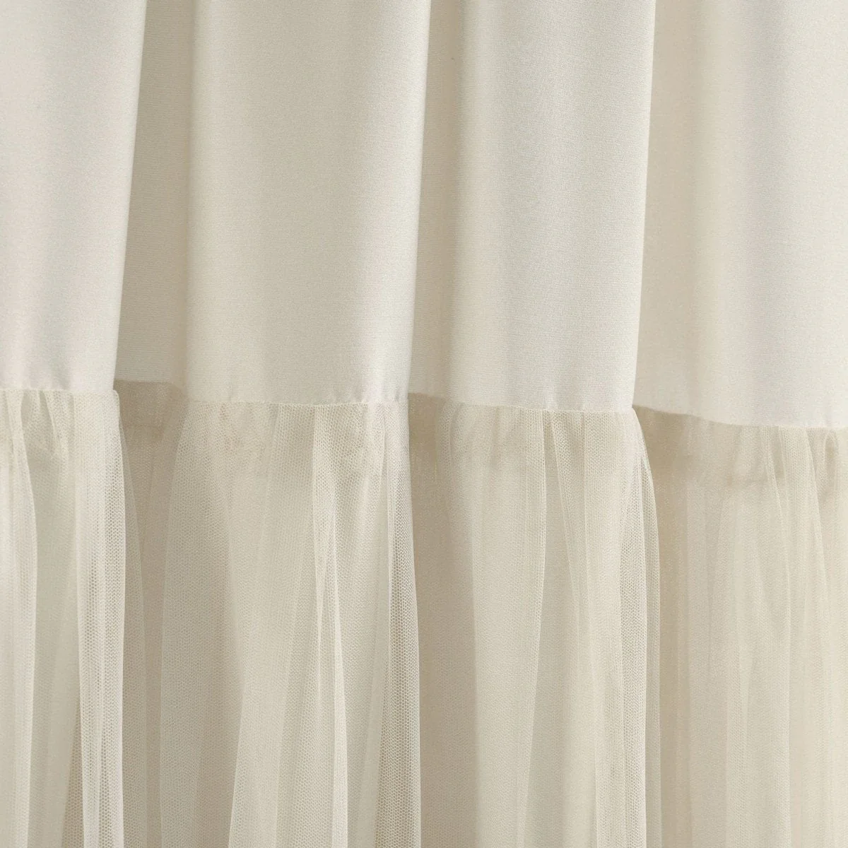 Tulle Skirt Solid Window Curtain Panel Set - Image 9