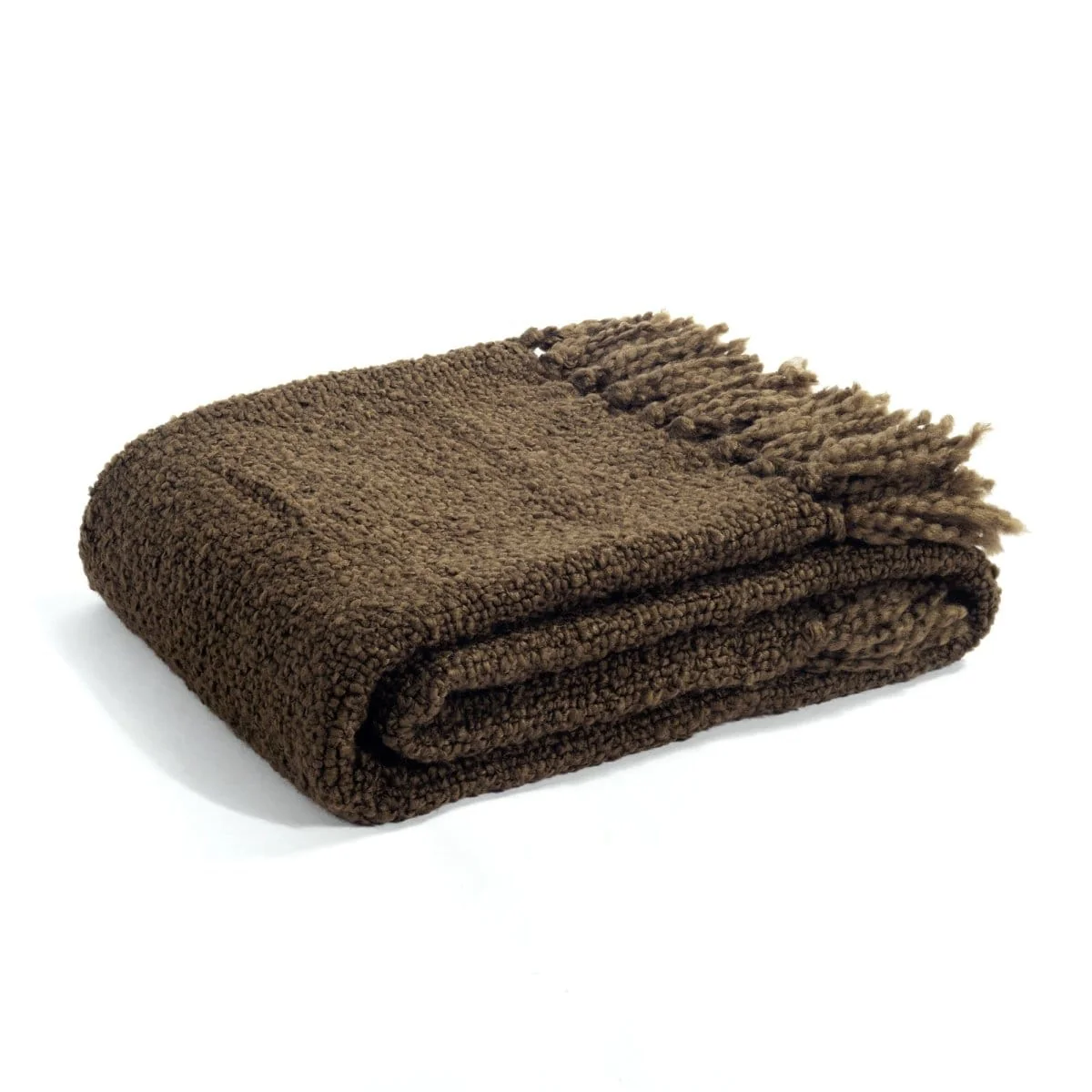 Tulum Boucle Textured Woven Fringed Throw Blanket - Image 10