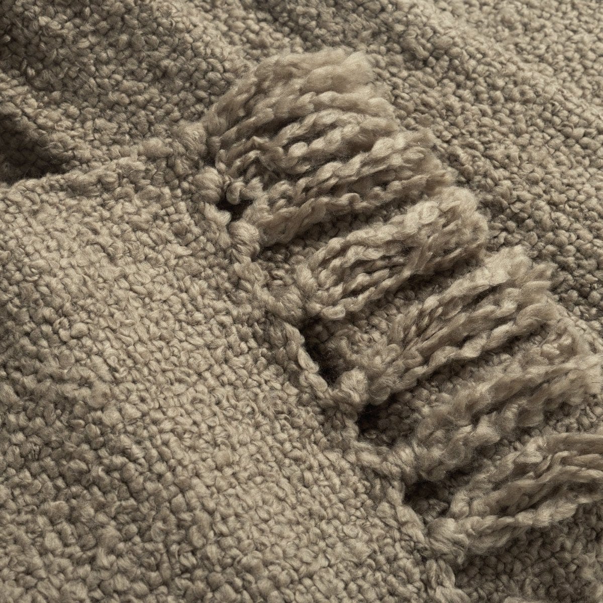 Tulum Boucle Textured Woven Fringed Throw Blanket - Image 4