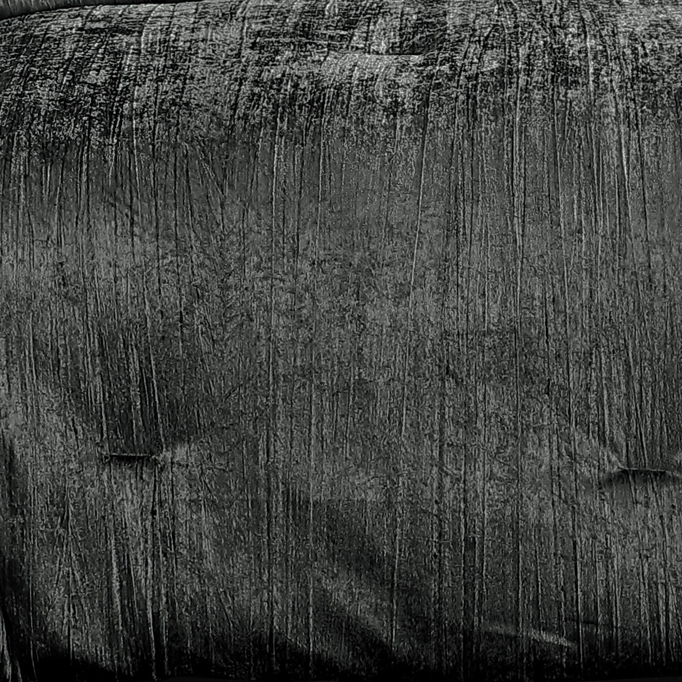 Turin 7 Piece Charcoal Crinkle Velvet Comforter Ensemble - Image 5