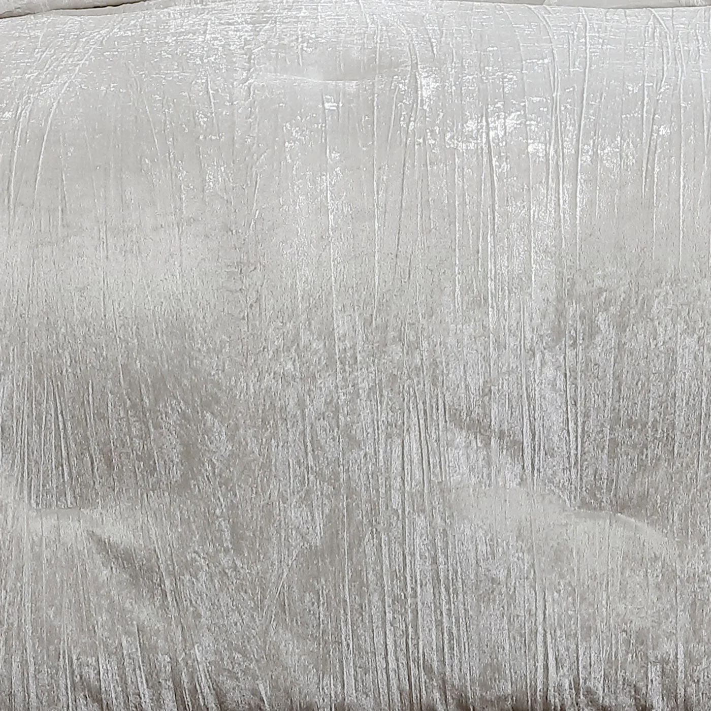 Turin 7 Piece White Crinkle Velvet Queen Comforter Ensemble - Image 4