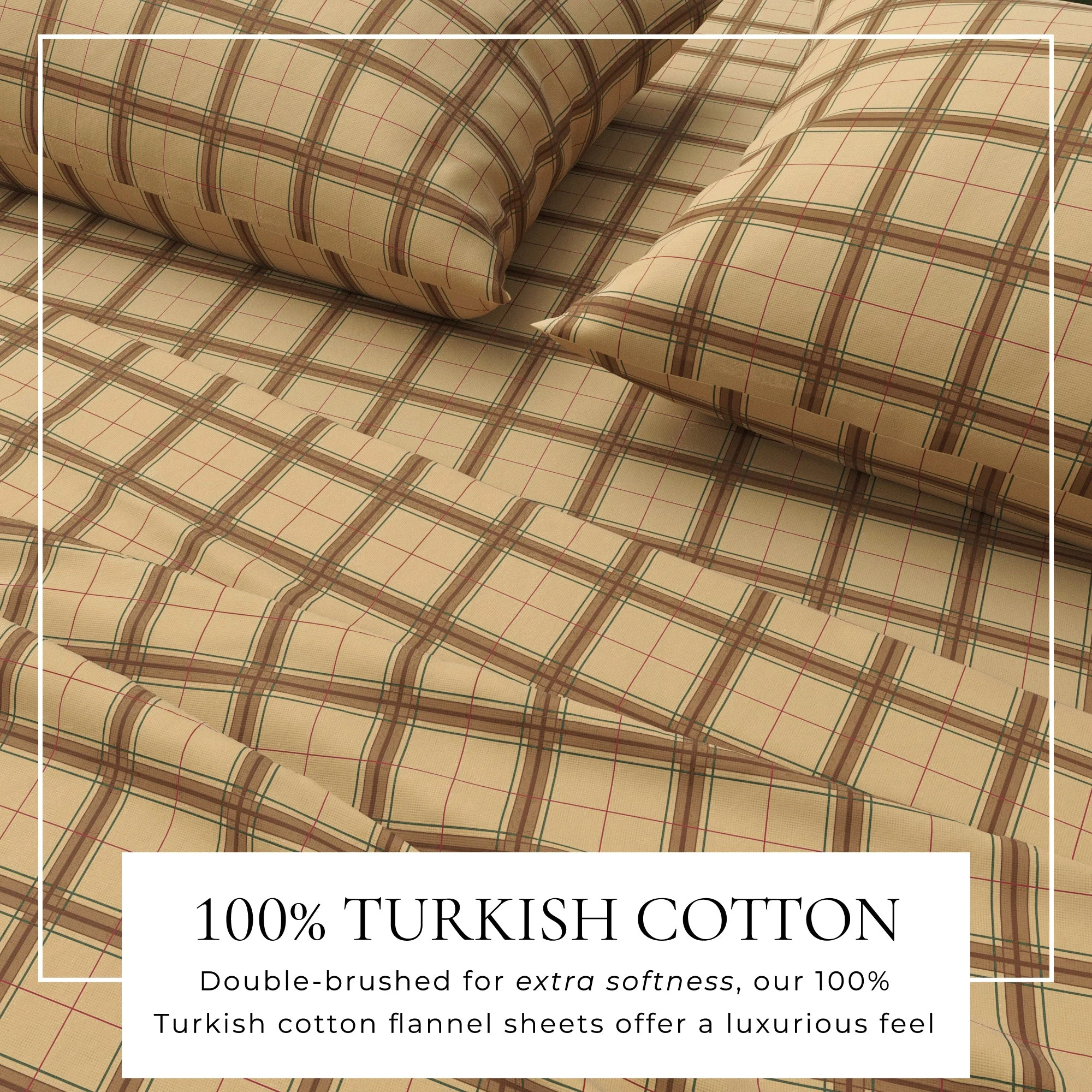Turkish Cotton Flannel Sheet Set - Plaid & Stripe Collection - Image 20