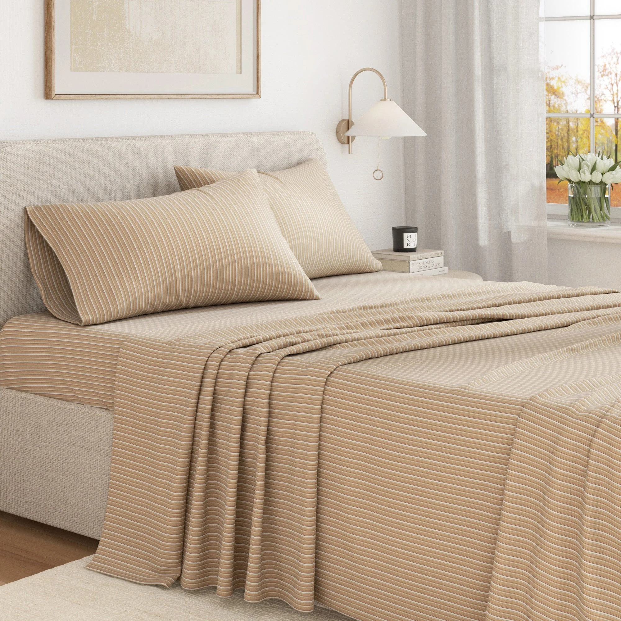 Turkish Cotton Flannel Sheet Set - Plaid & Stripe Collection - Image 29
