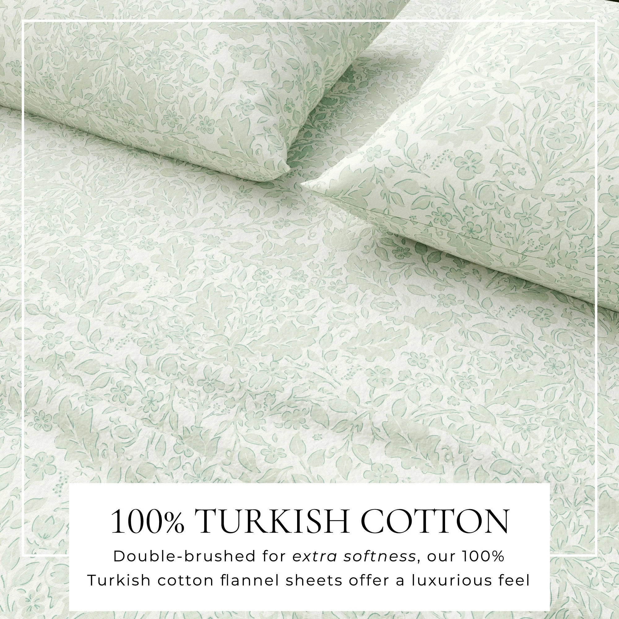 Turkish Cotton Flannel Sheet Set - Winter Floral Collection - Image 26