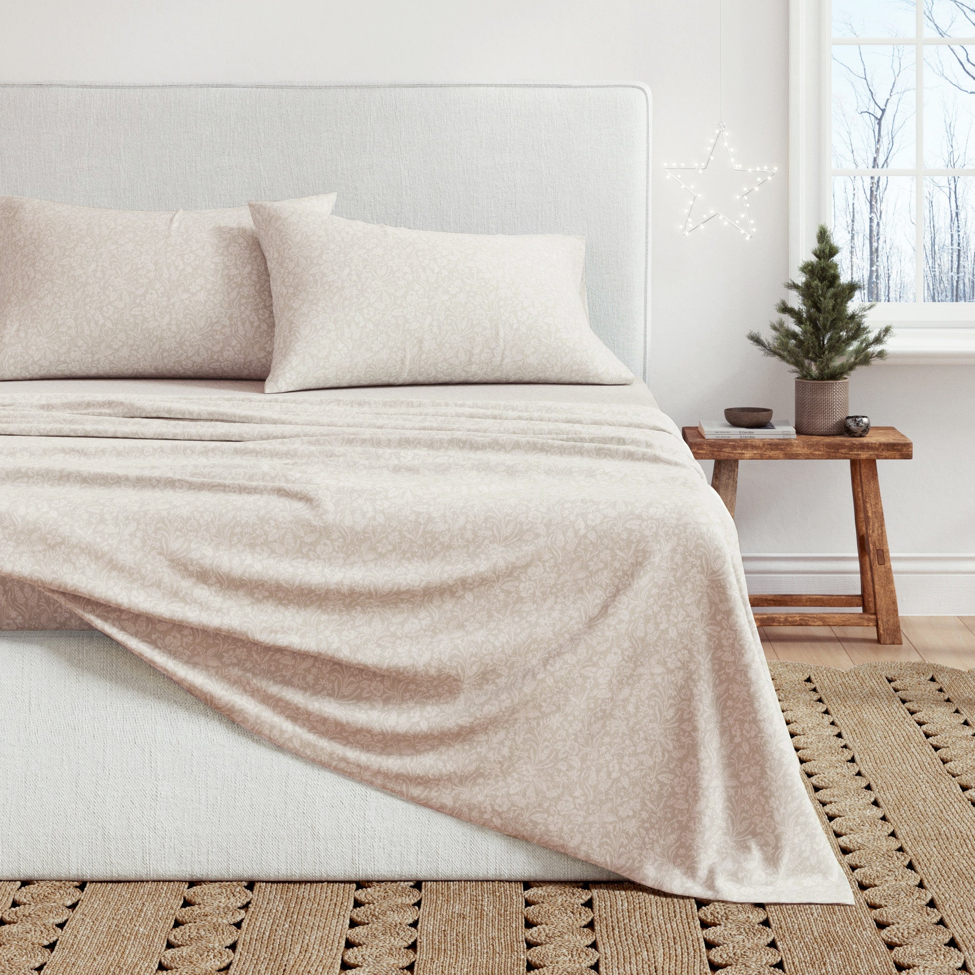 Turkish Cotton Flannel Sheet Set - Winter Floral Collection - Image 37