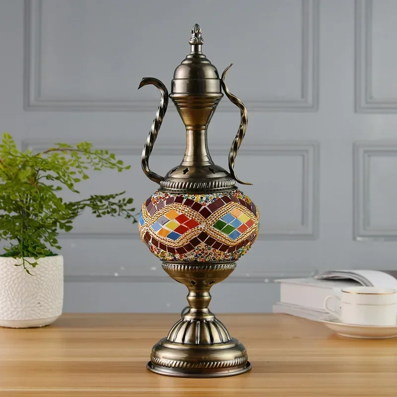 Turkish Retro Coffee Pot LED Desk Lamp Decorative Night Light Home Decor - Image 3