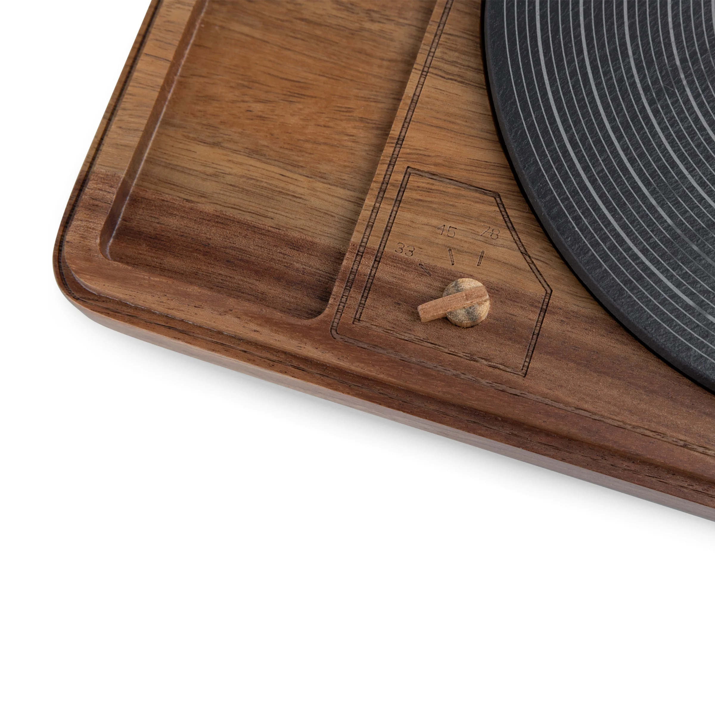 Turntable Acacia and Slate Cheese Board with Knife - Image 18