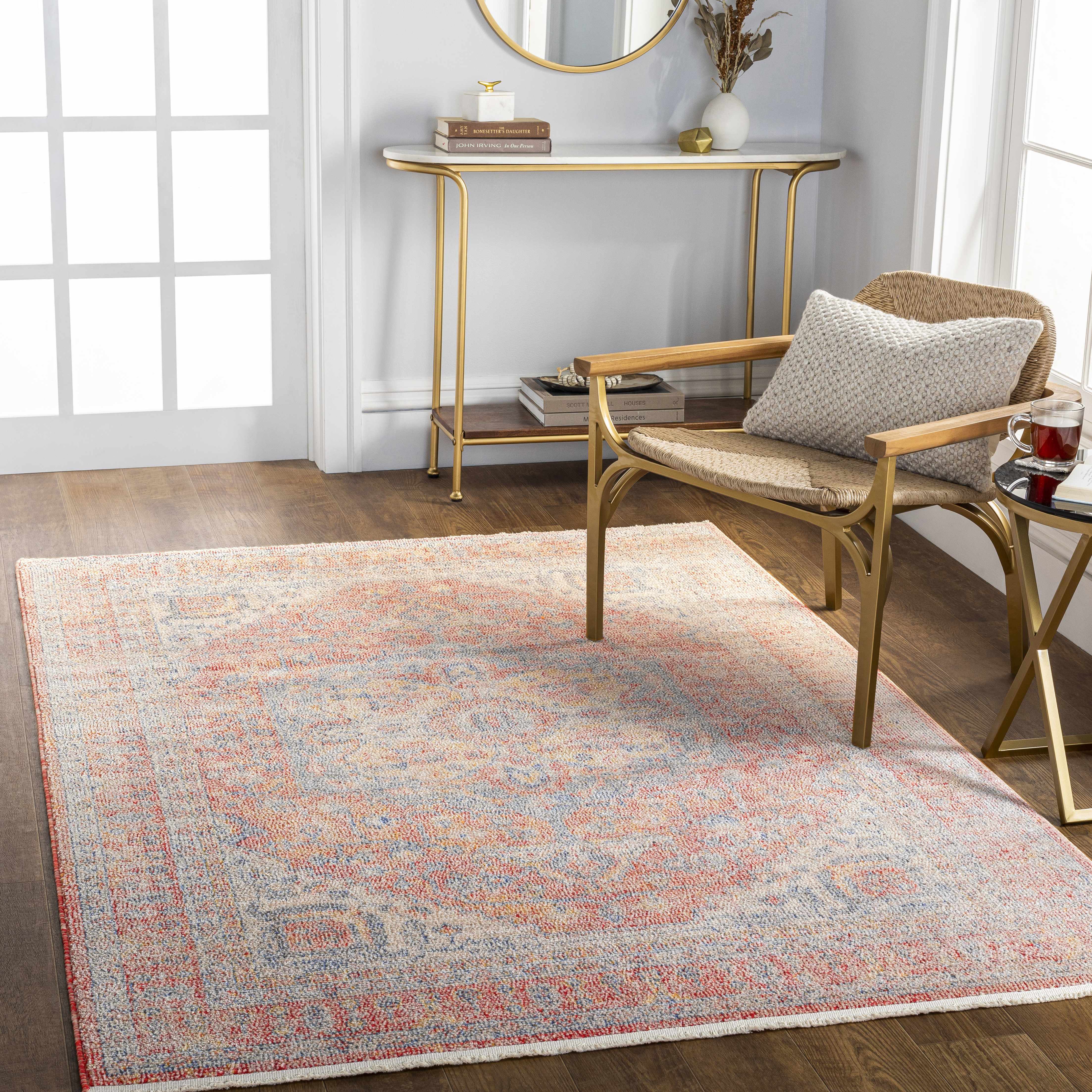 Tusa Red Area Rug - Clearance - Image 2