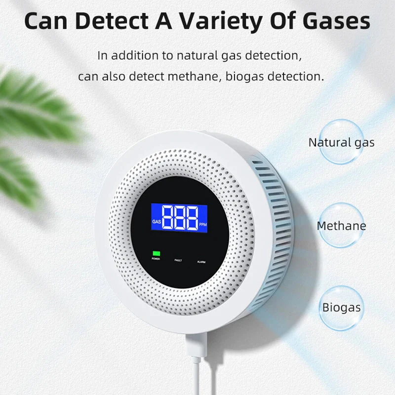 Tuya WiFi Gas Leak Detector Wireless Natural Gas Alarm 433MHz Smart Home Kitchen - Image 4
