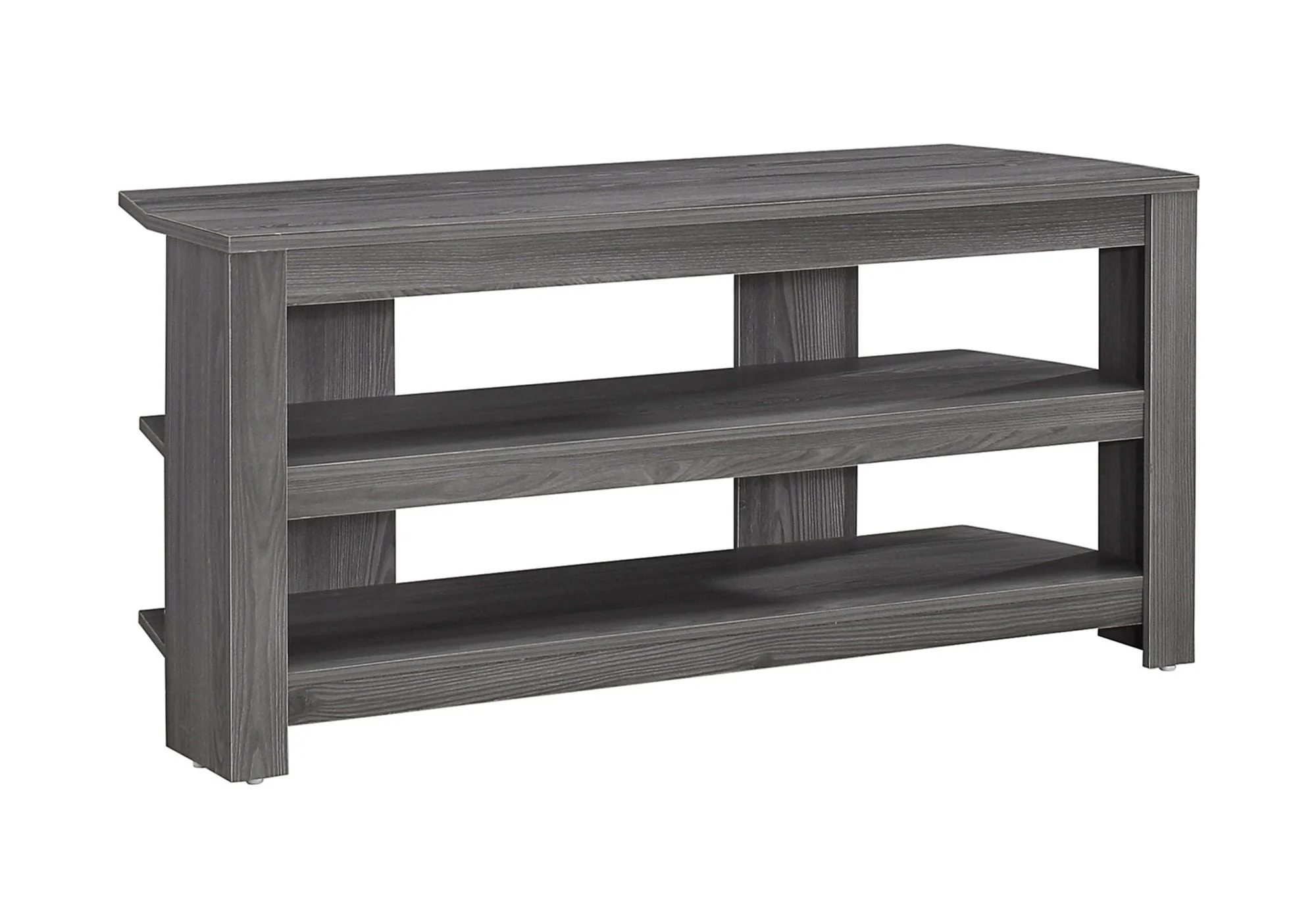 TV Stand, Console, Media Entertainment Center, 3 Storage Shelves - Image 5