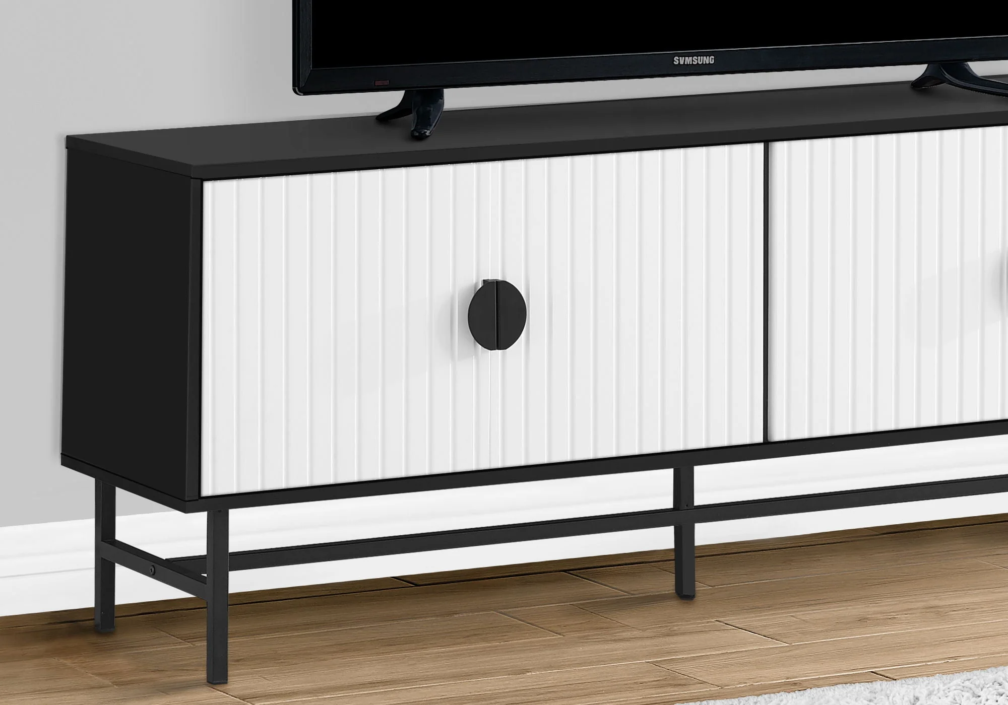 TV Stand, Console, Media Entertainment Center, Storage Cabinet, And Contemporary & Modern - Image 4
