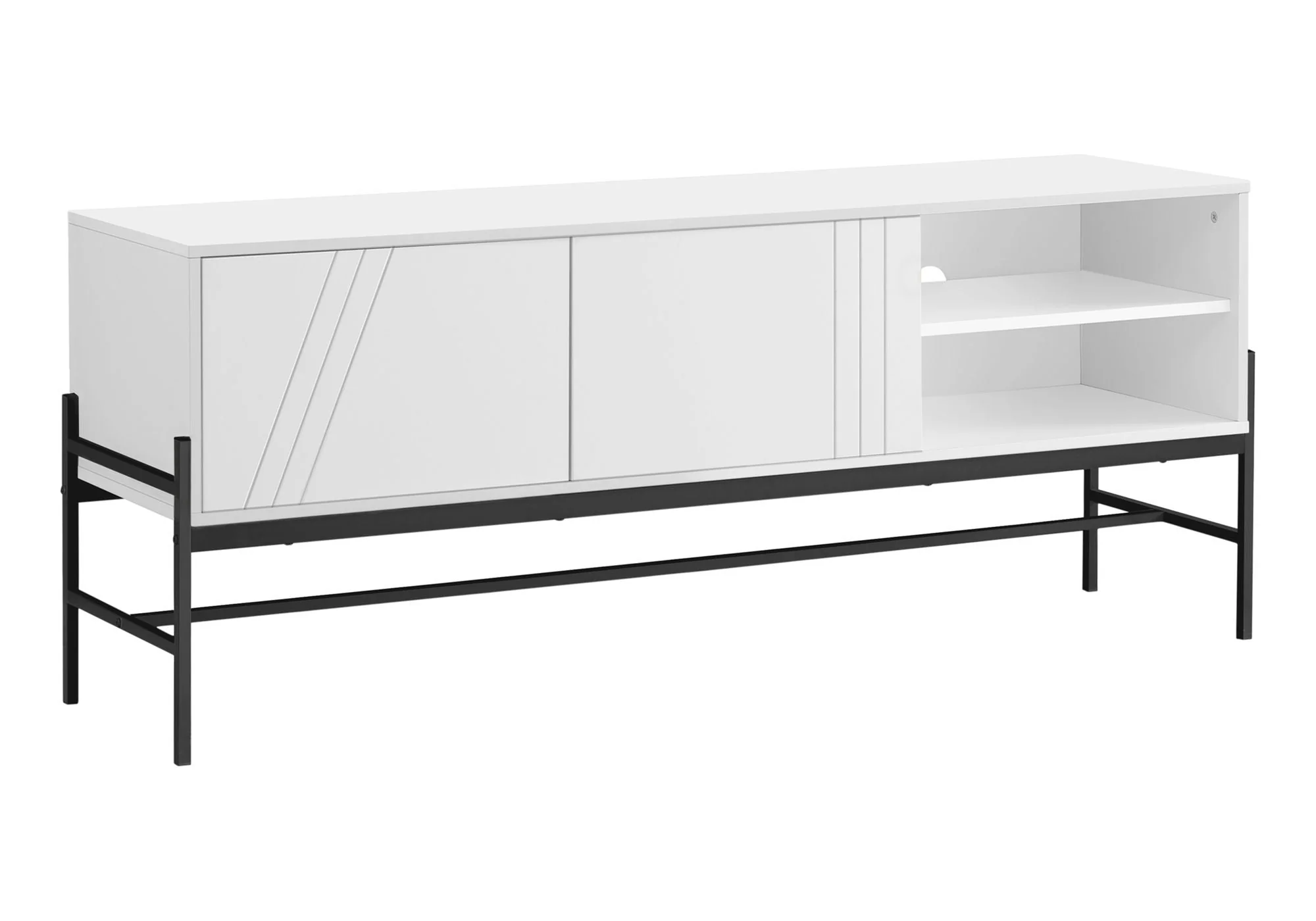 TV Stand, Console, Media Entertainment Center, Storage Cabinet, Contemporary And Modern - Image 4