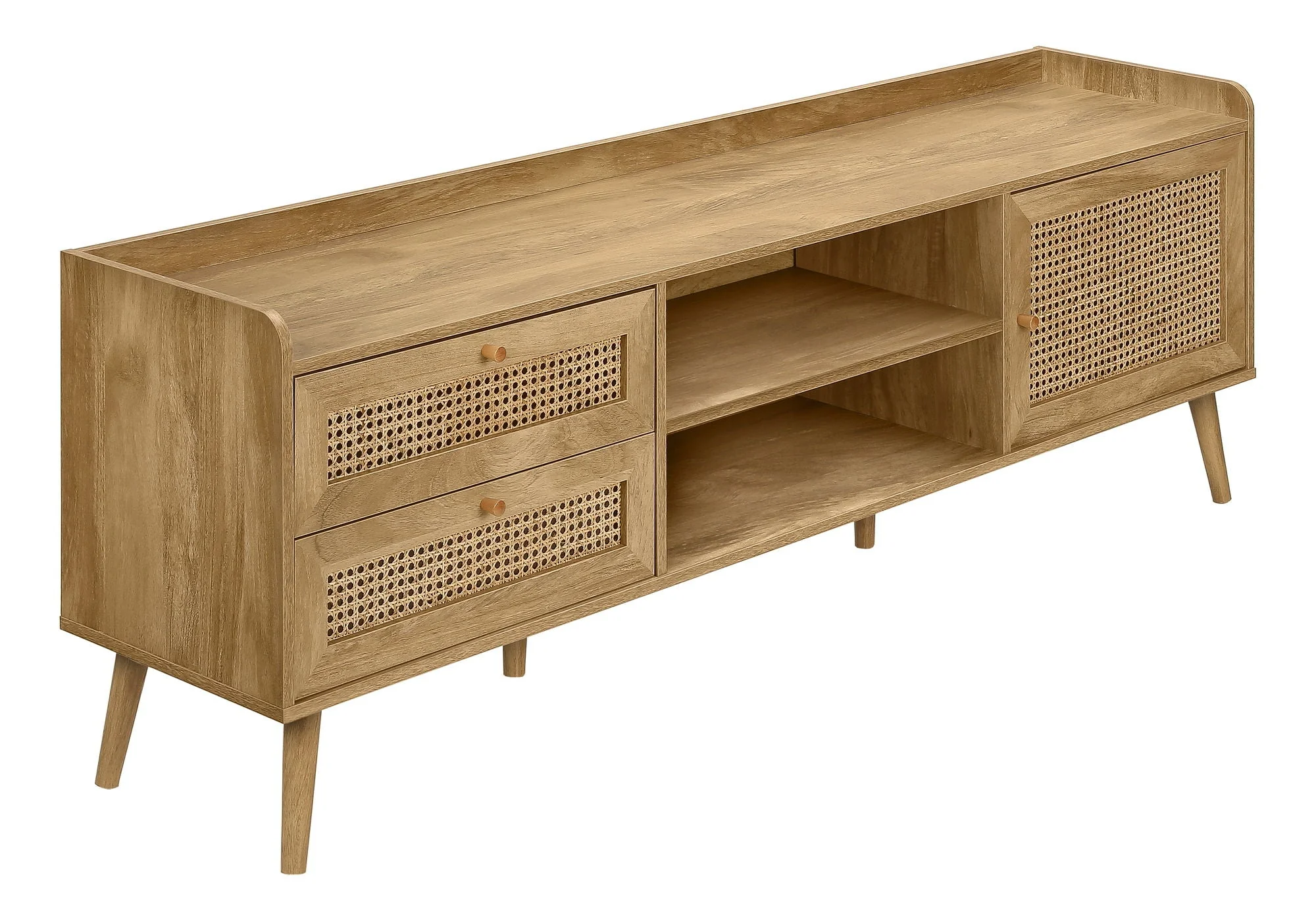 TV Stand, Console, Media Entertainment Center, Storage Cabinet, Transitional - Image 4