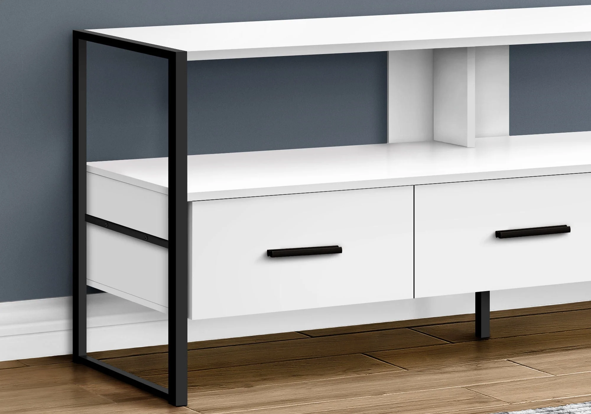 TV Stand, Console, Media Entertainment Center, Storage Drawers, Modern - Image 12