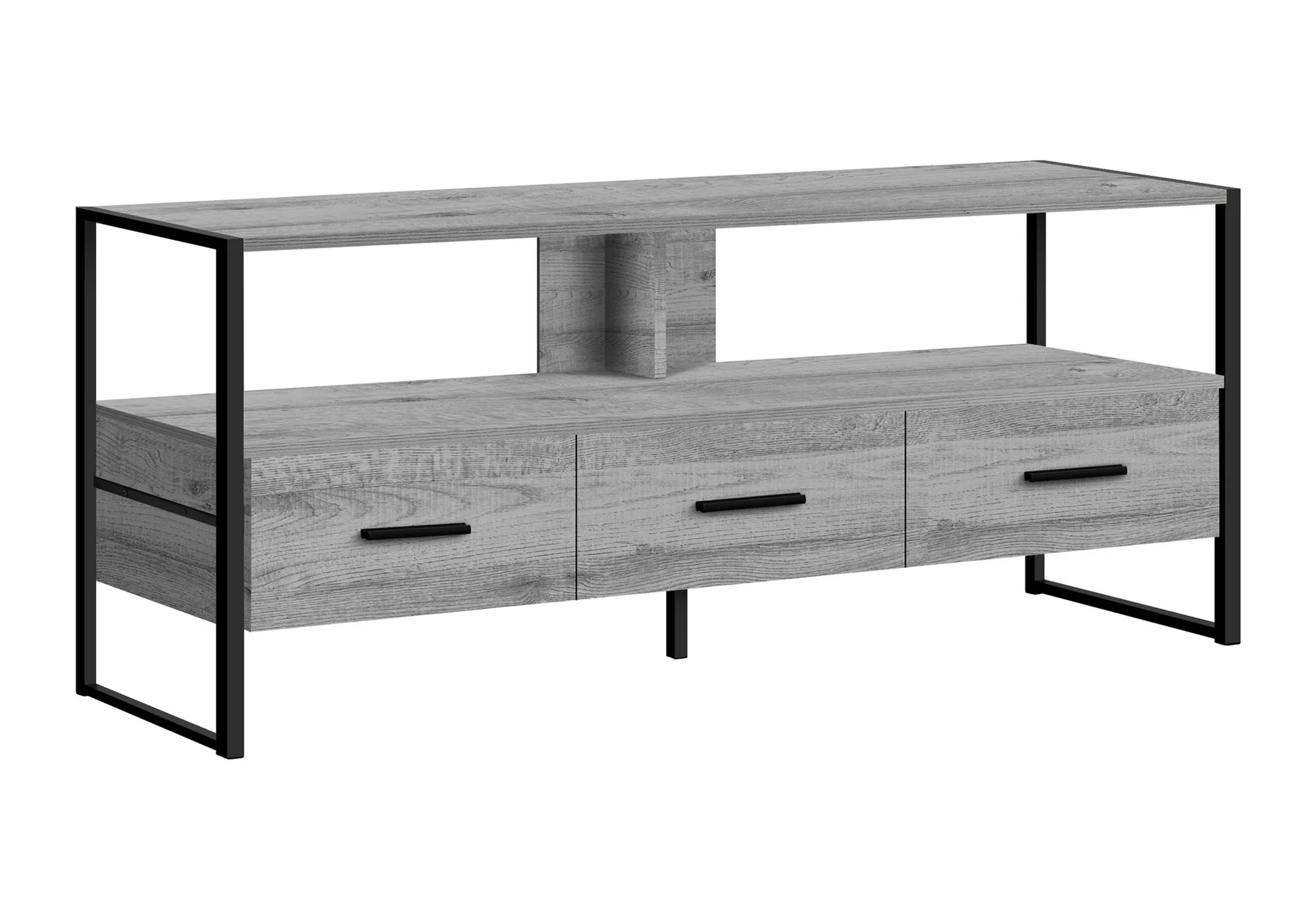 TV Stand, Console, Media Entertainment Center, Storage Drawers, Modern - Image 15