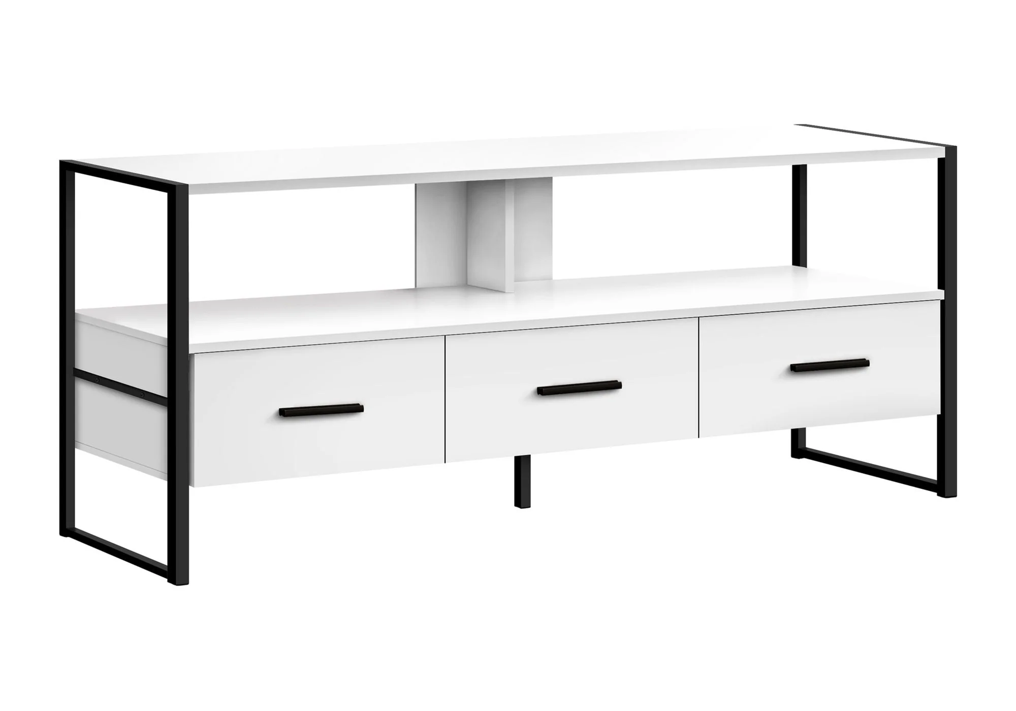 TV Stand, Console, Media Entertainment Center, Storage Drawers, Modern - Image 16