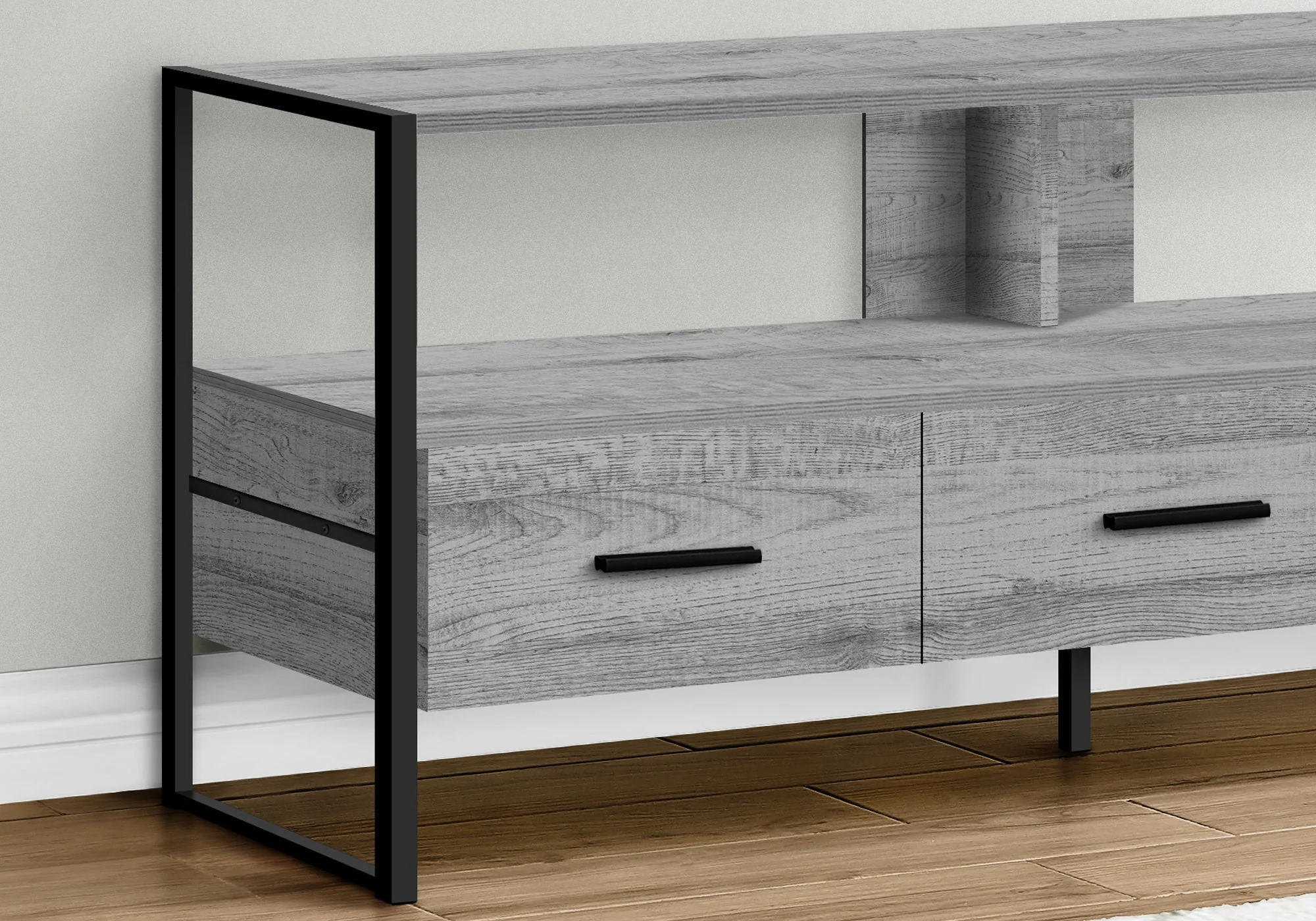 TV Stand, Console, Media Entertainment Center, Storage Drawers, Modern - Image 6