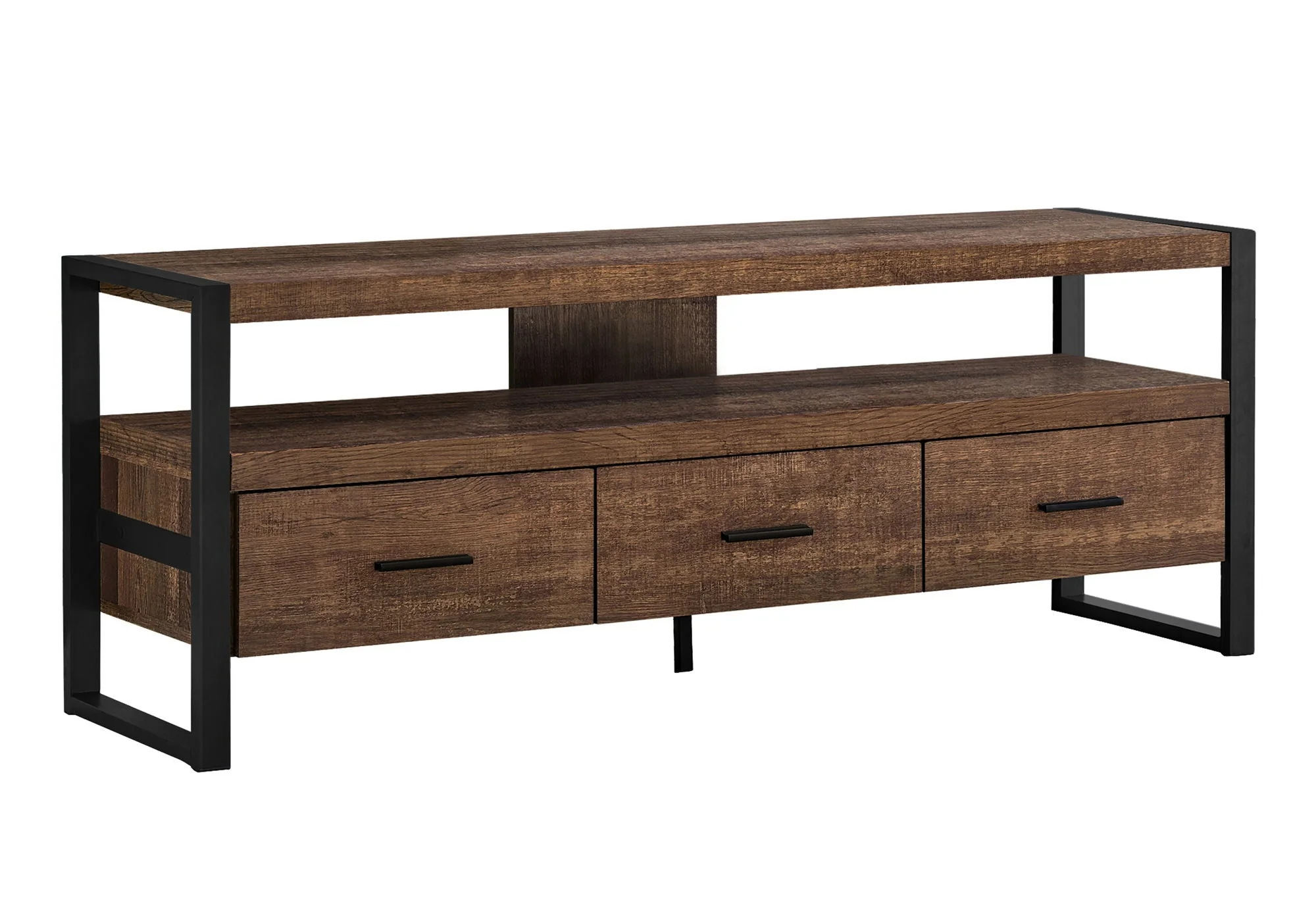 TV Stand, Console, Media Entertainment Center, Storage Drawers, Modern - Image 9