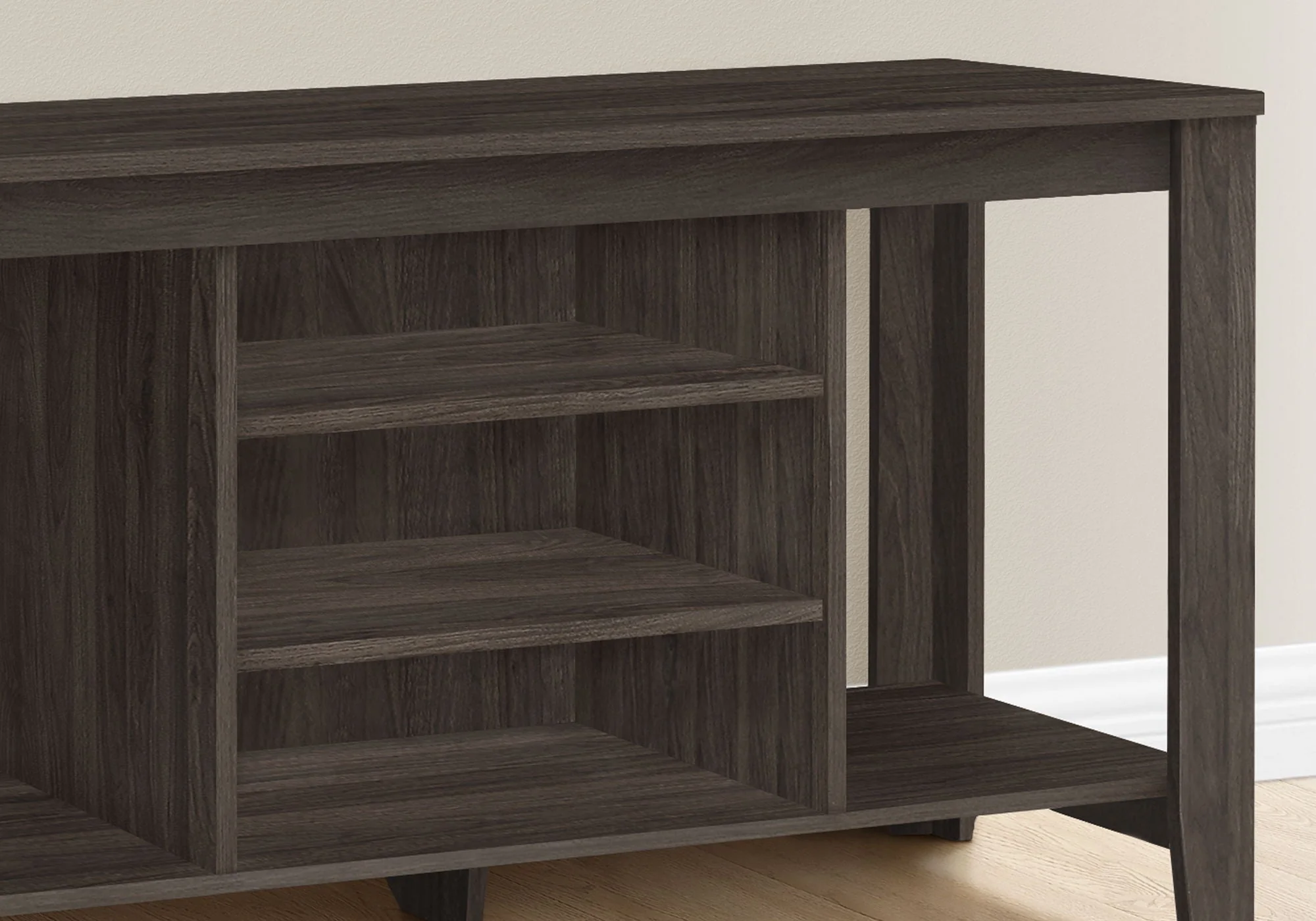 TV Stand, Console, Media Entertainment Center, Versatile Storage Shelves - Image 4