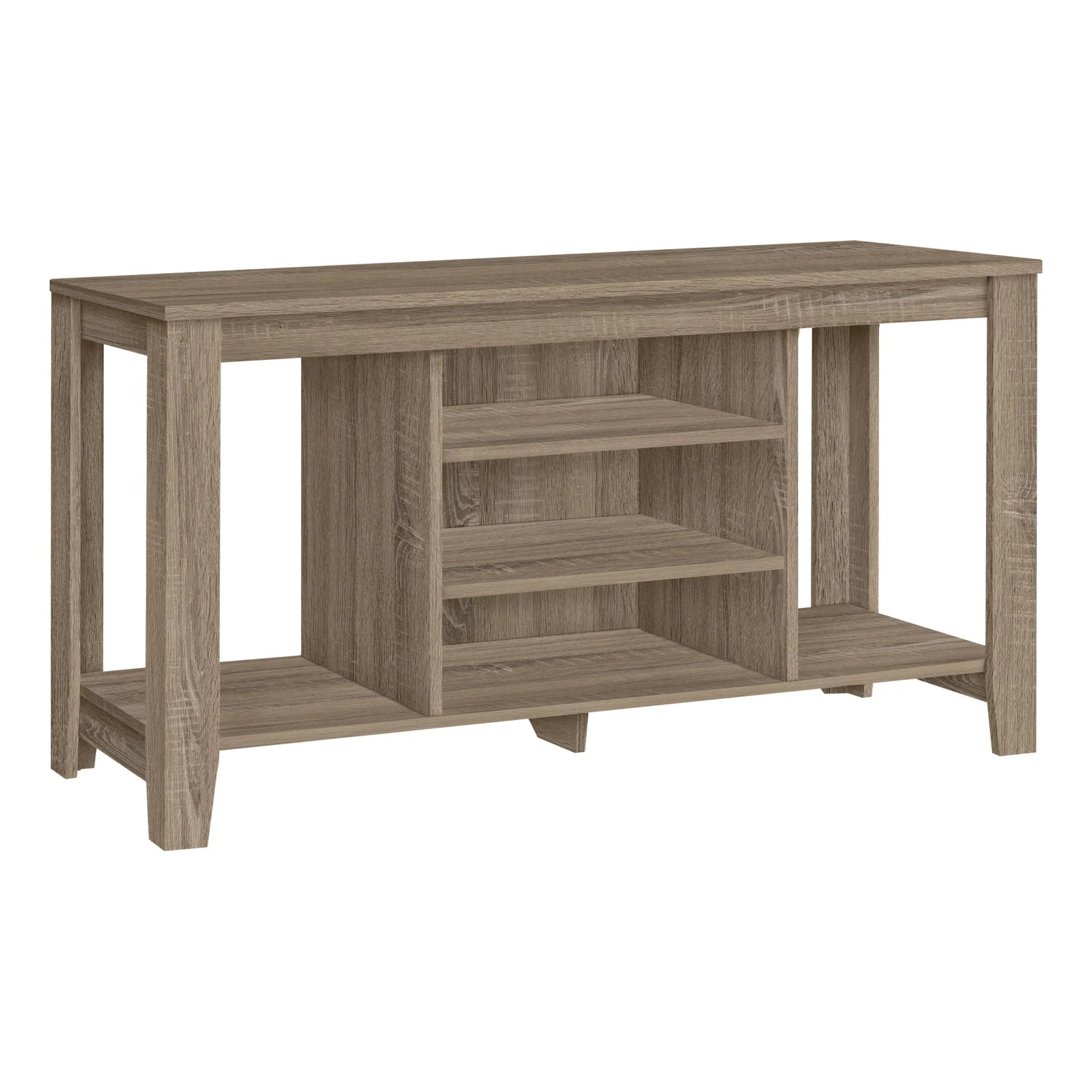 TV Stand, Console, Media Entertainment Center, Versatile Storage Shelves - Image 6