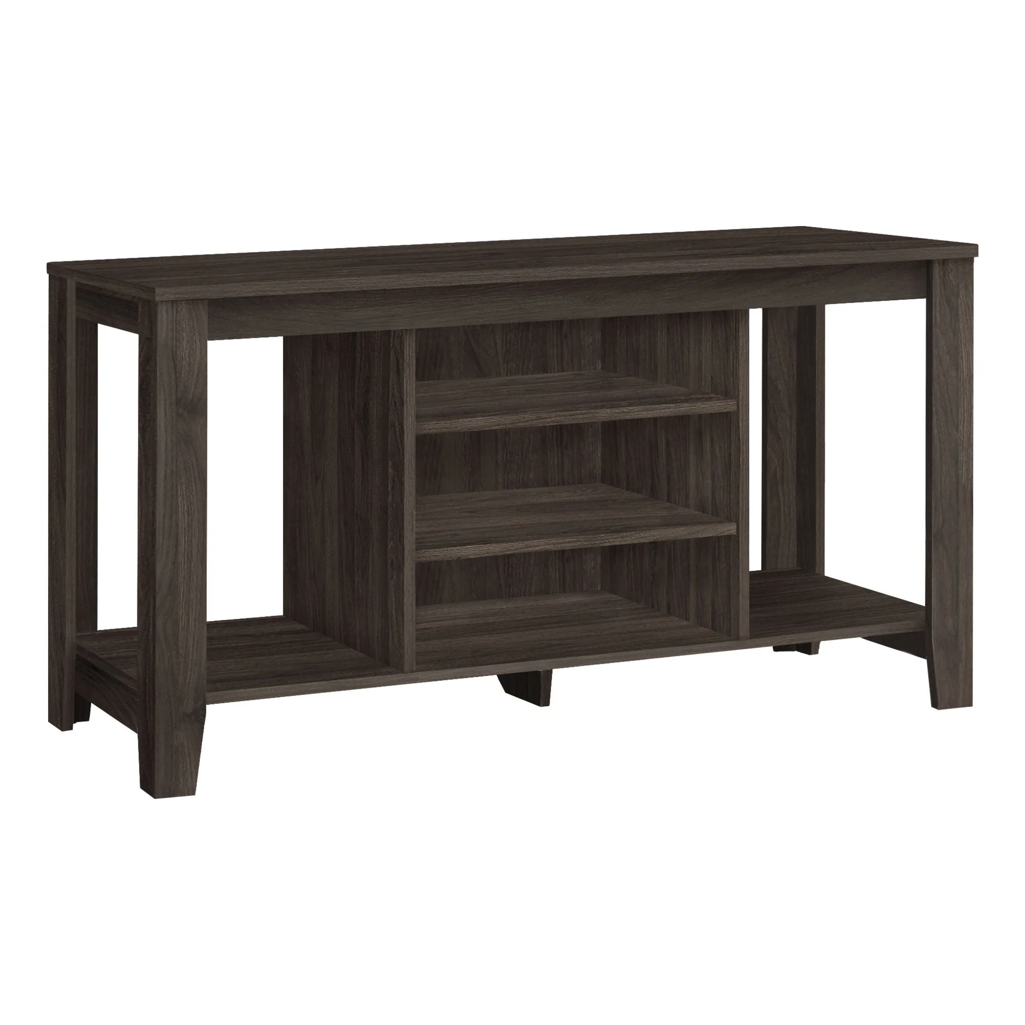 TV Stand, Console, Media Entertainment Center, Versatile Storage Shelves - Image 8