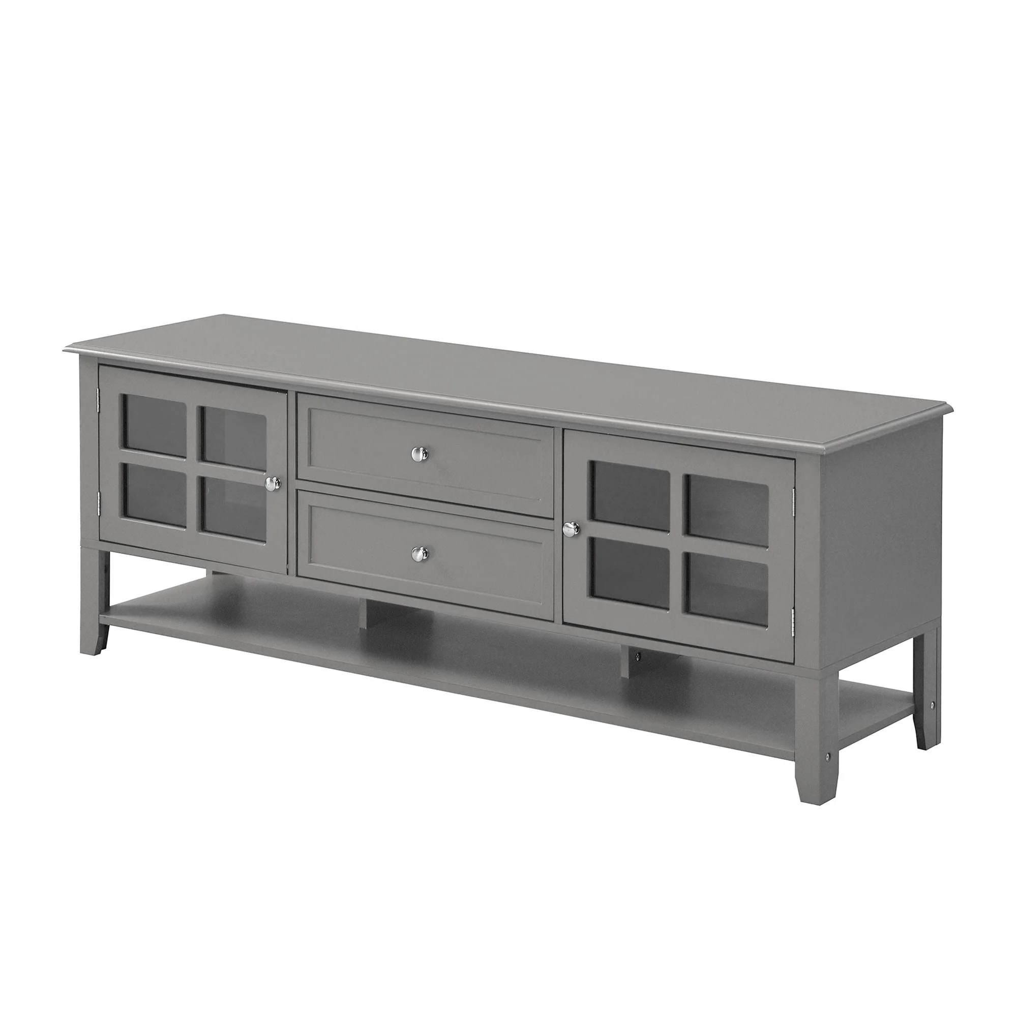TV Stand With Dual Drawers and Hidden Storage - Image 2