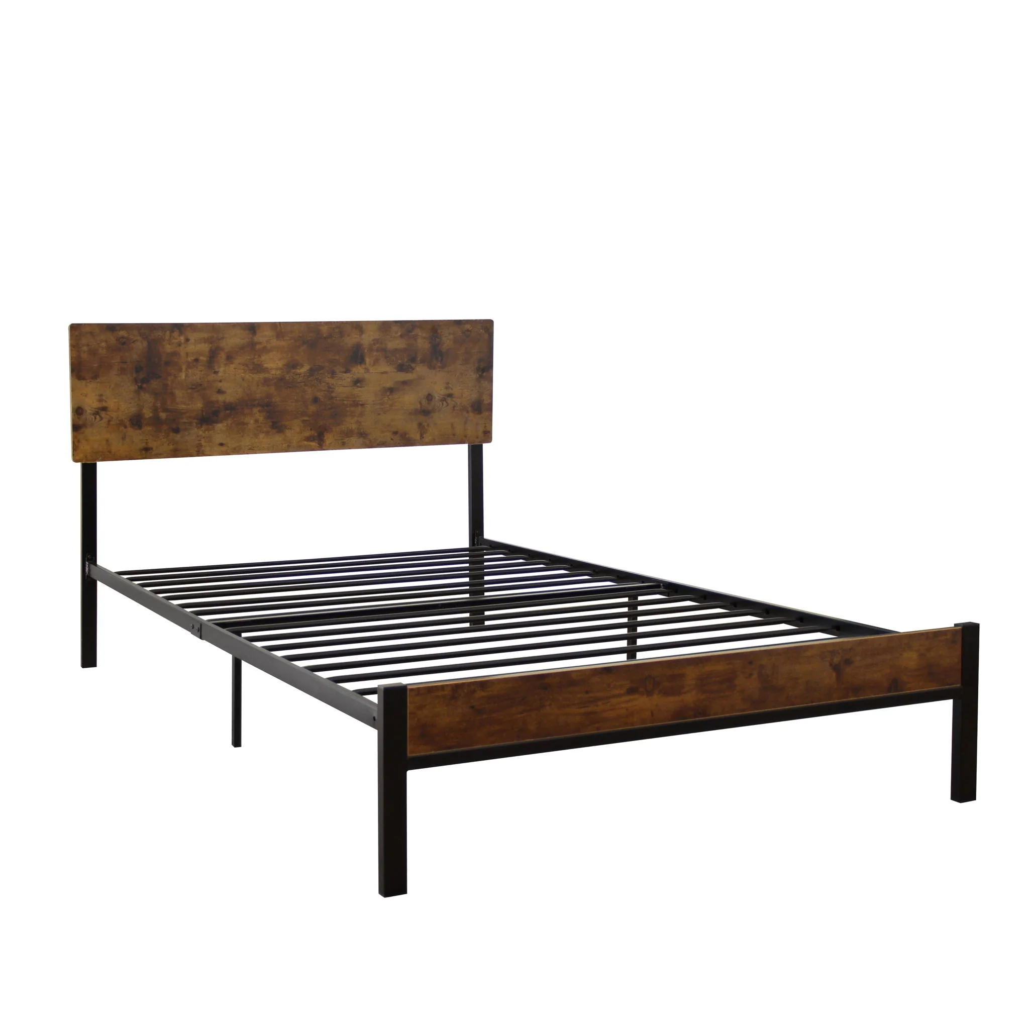 Twin Metal Bed Sturdy System Metal Bed Frame, Modern Style And Comfort To Any Bedroom - Black - Image 2