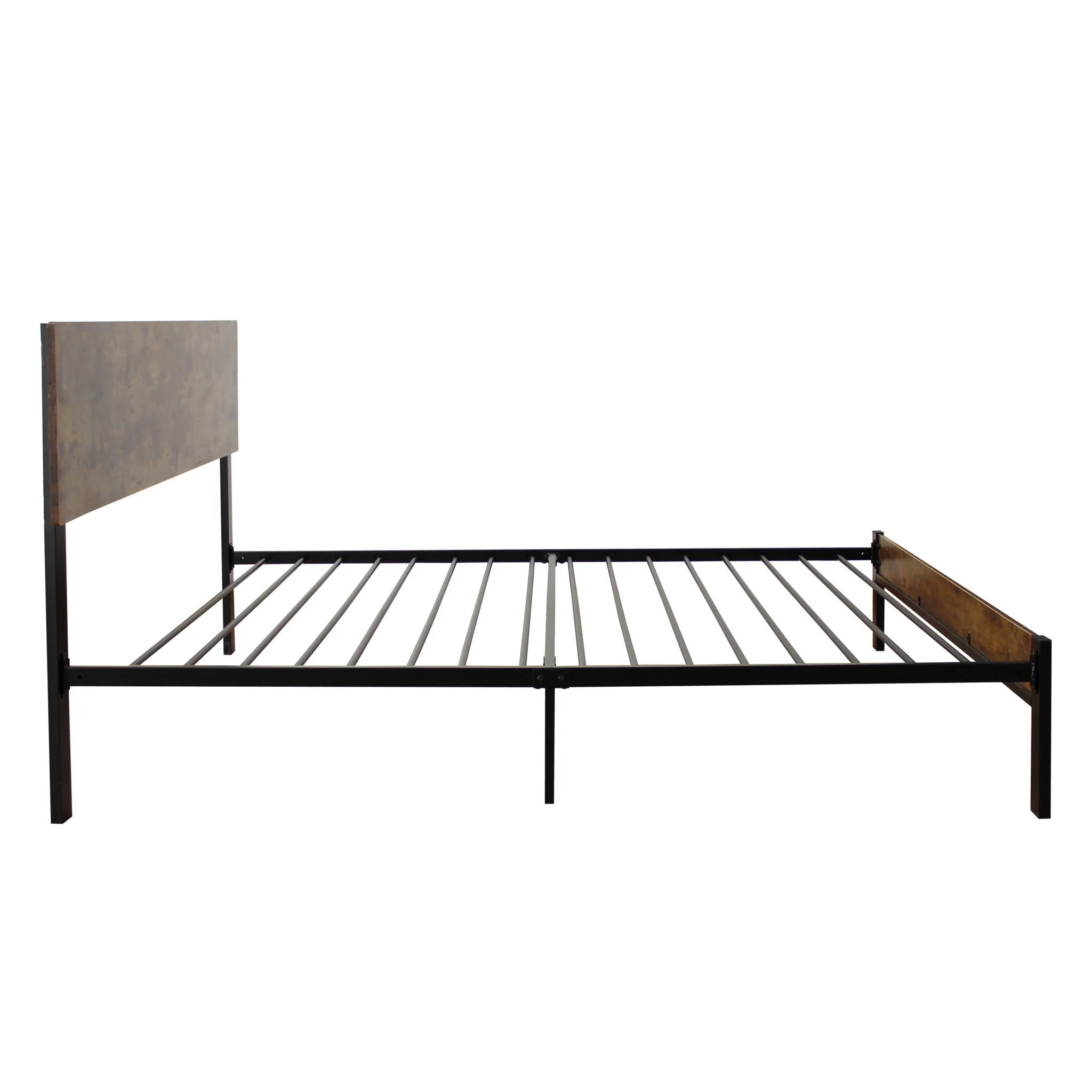 Twin Metal Bed Sturdy System Metal Bed Frame, Modern Style And Comfort To Any Bedroom - Black - Image 3