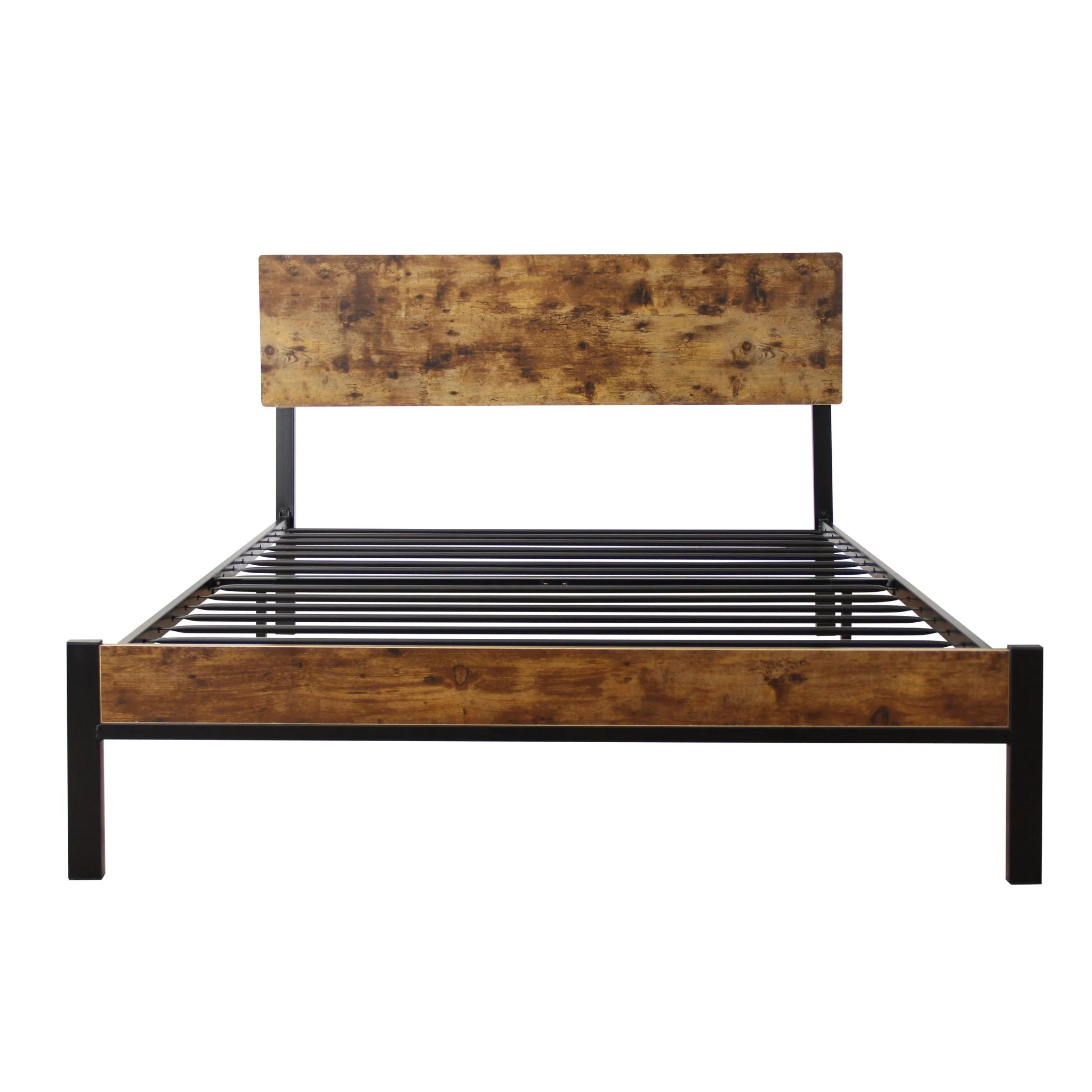 Twin Metal Bed Sturdy System Metal Bed Frame, Modern Style And Comfort To Any Bedroom - Black - Image 4