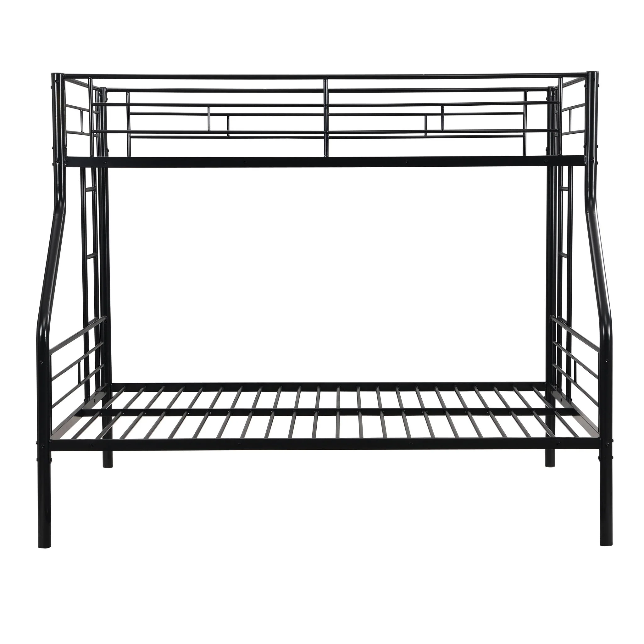 Twin Over Full Bunk Bed With Large Under-Bed Storage - Black - Image 3